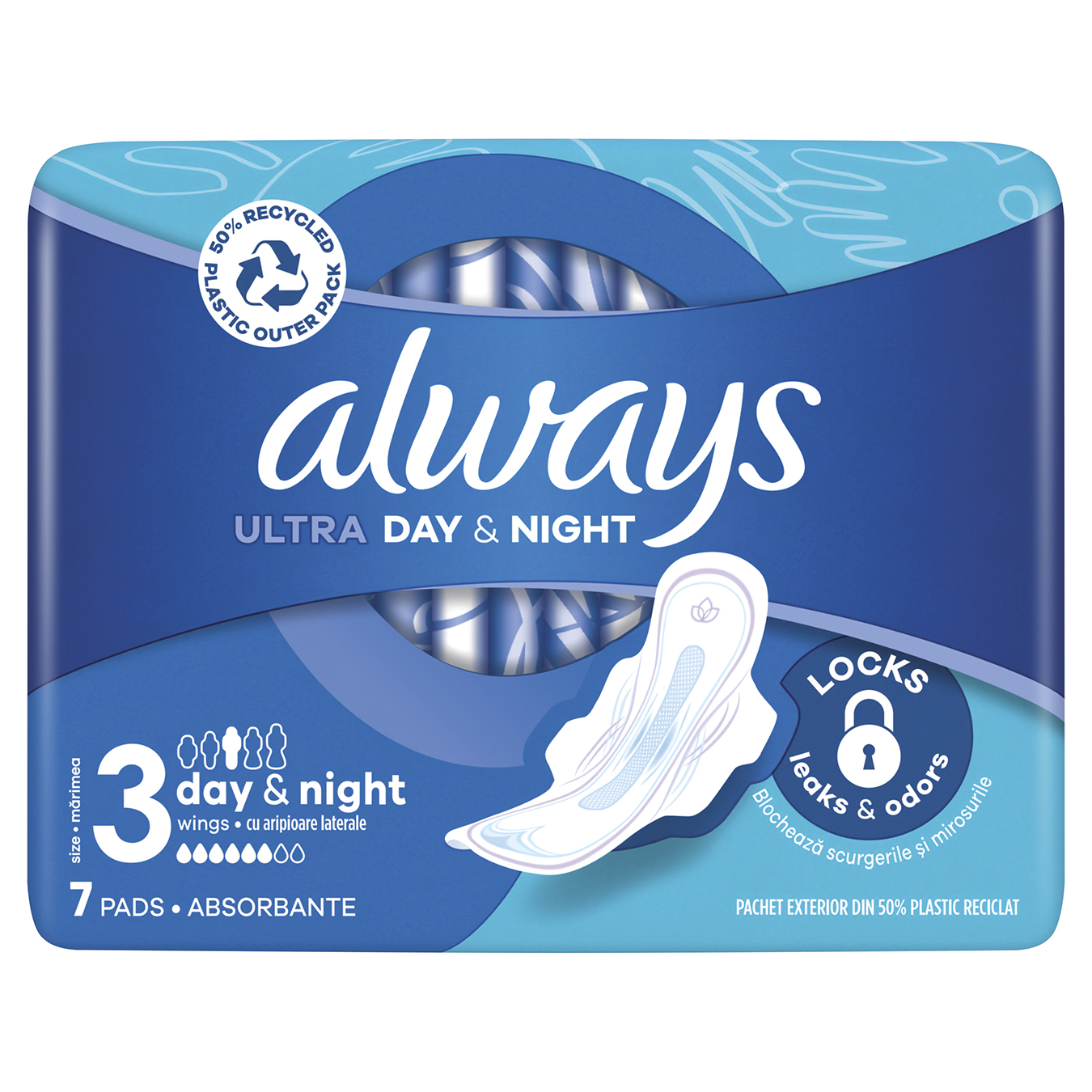 Always Ultra Night Hygienical Pads 6 drops 7pcs