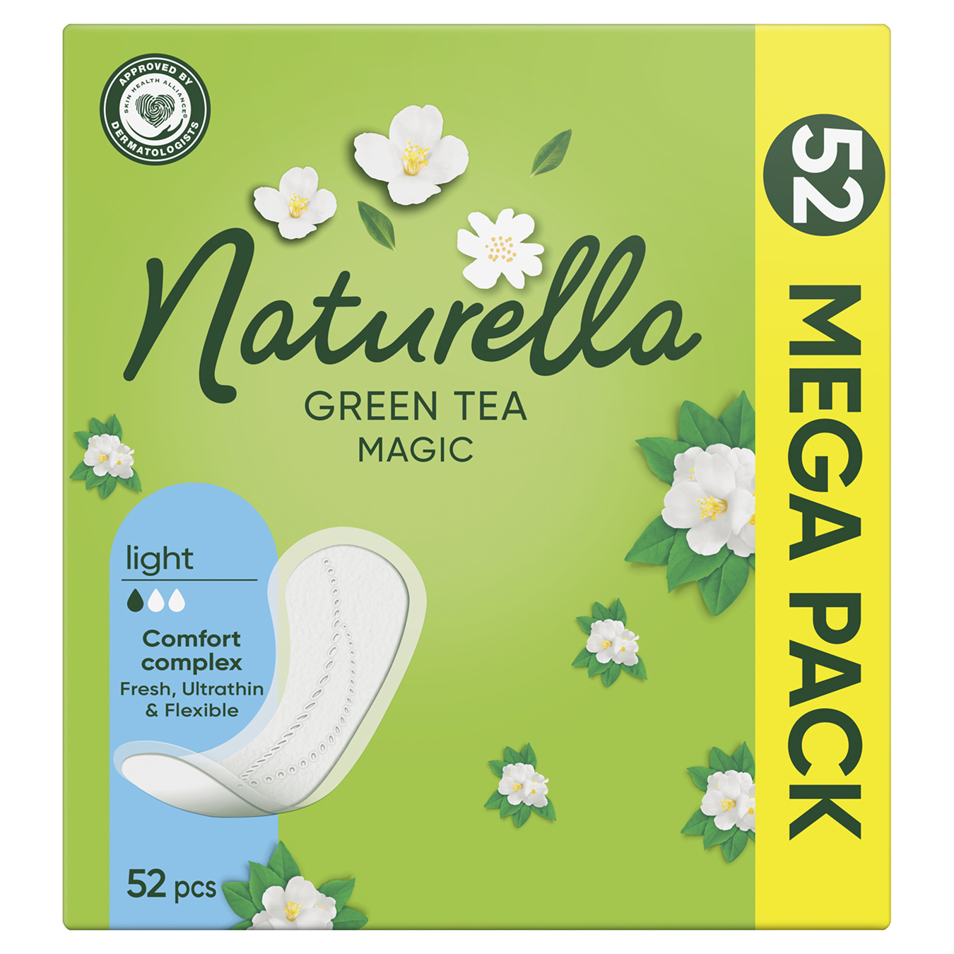 Прокладки ежедневные Naturella Green Tea Magic Normal 52шт
