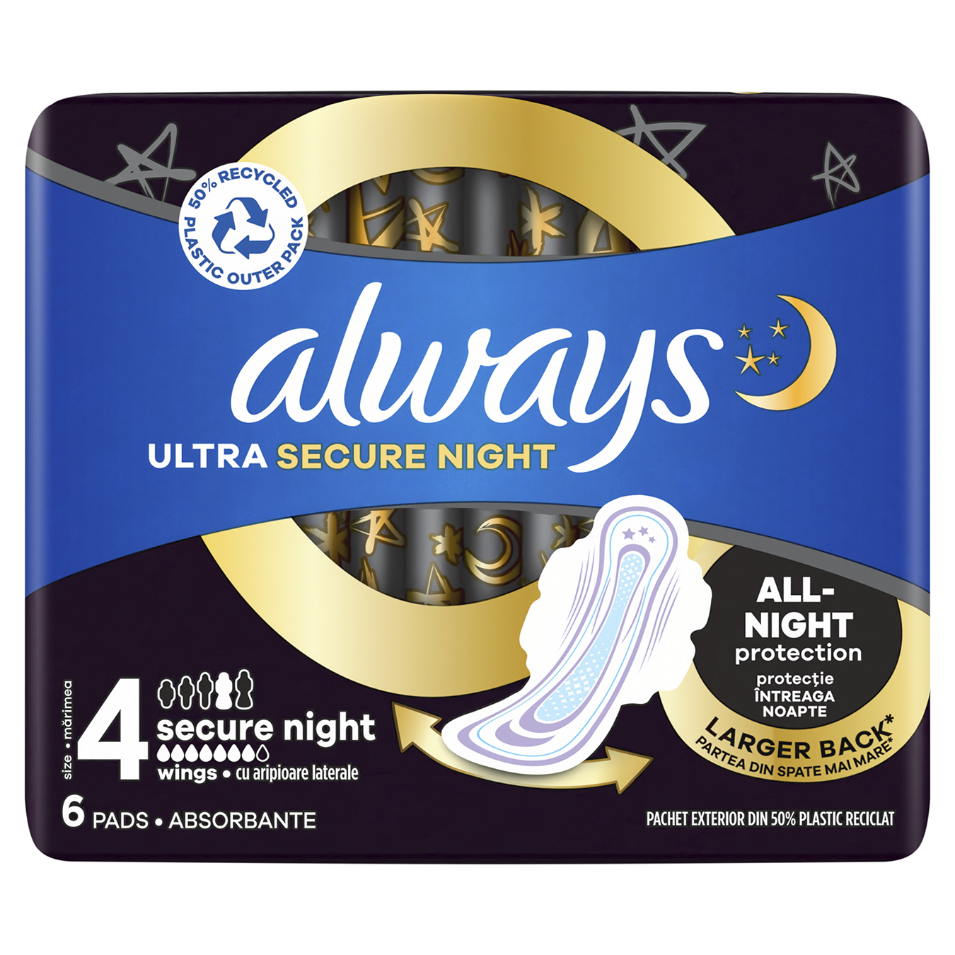 Pads Single Always hygienic ultra ultra-thin scented night extra protection 6 pcs