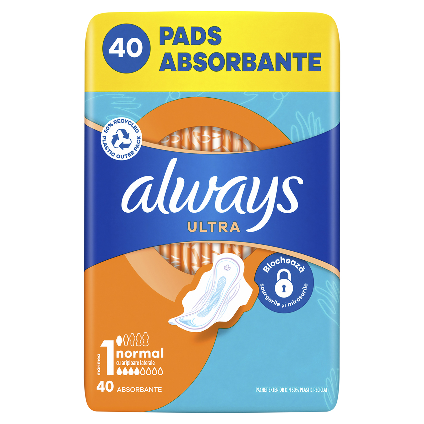 Pads Always ultra ultra-thin hygienic scented normal quatro 40 pcs