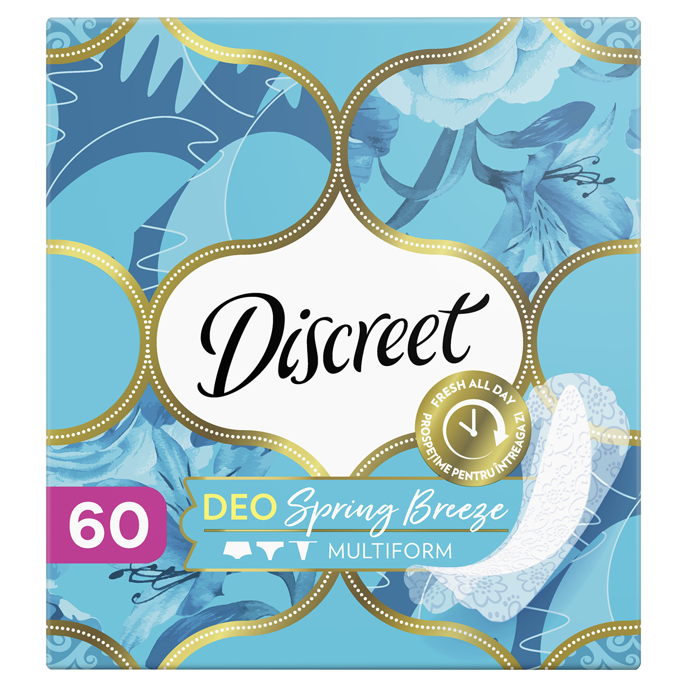 Discreet Daily Liners Deo Spring Breeze 60pcs