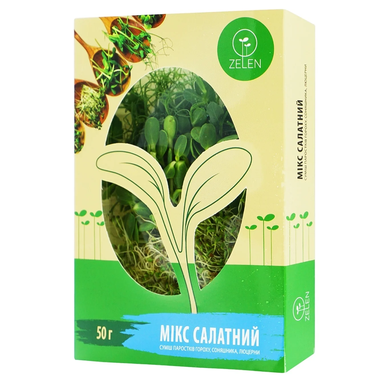 Zelen pea sprouts 50g