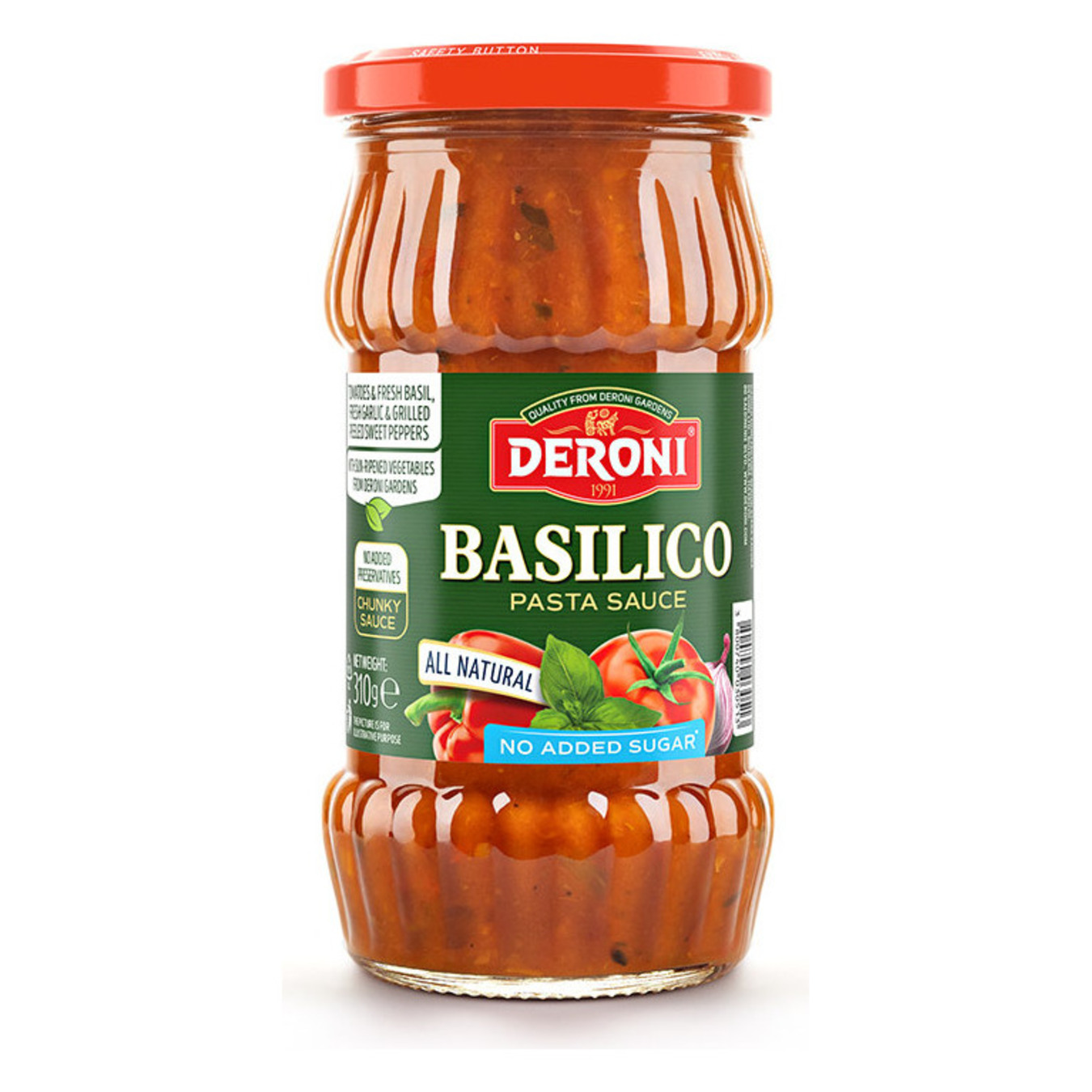 Deroni sauce for pasta with basil 310g