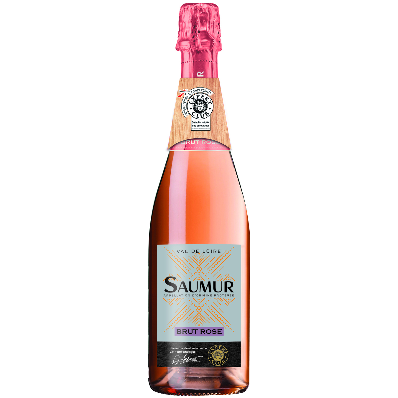 Sparkling wine Expert Club Saumur pink dry 12% 0.75 l