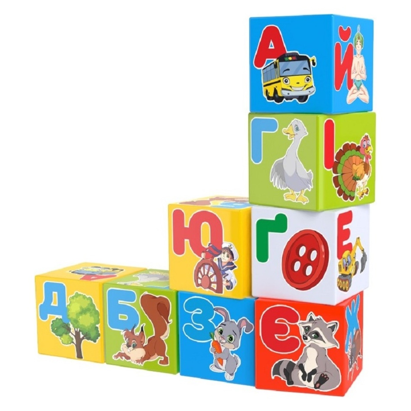 Toy cubes Alphabet Rainbow TechnoK