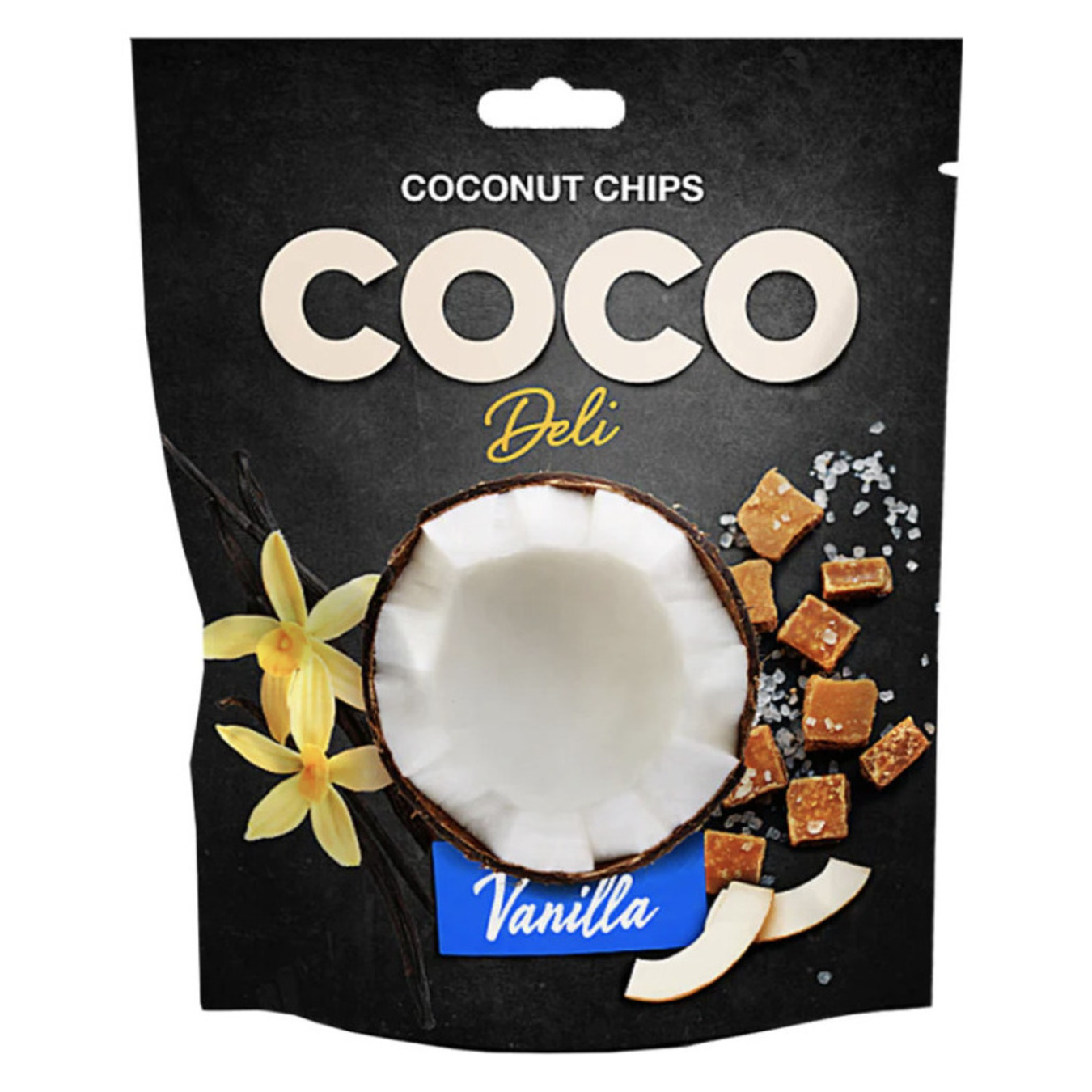 Чіпси Coco Deli кокосові з ваніллю 30г