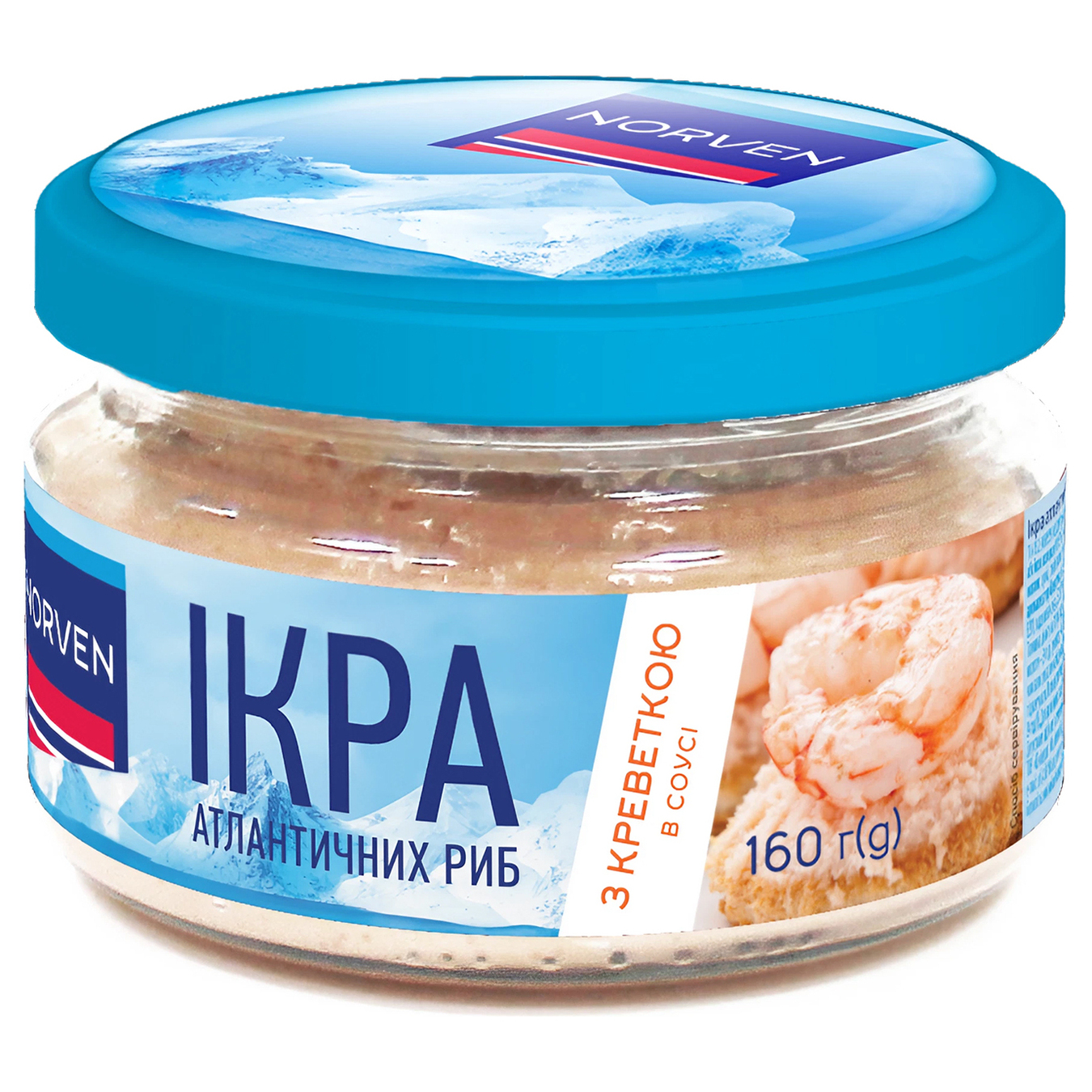 Norven Atlantic fish roe in white sauce with shrimp 160g