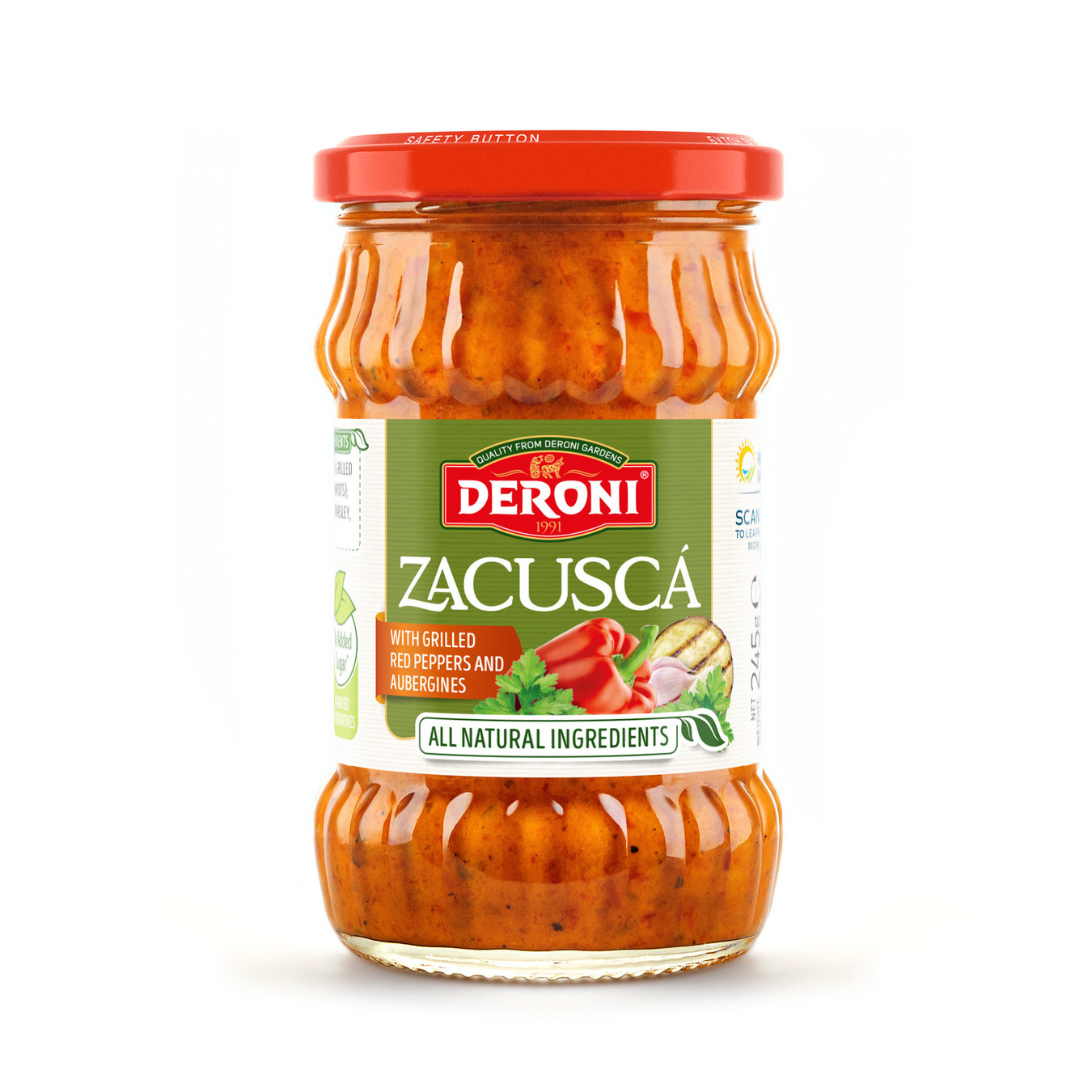 Deroni appetizer with grilled red pepper and eggplant 245g