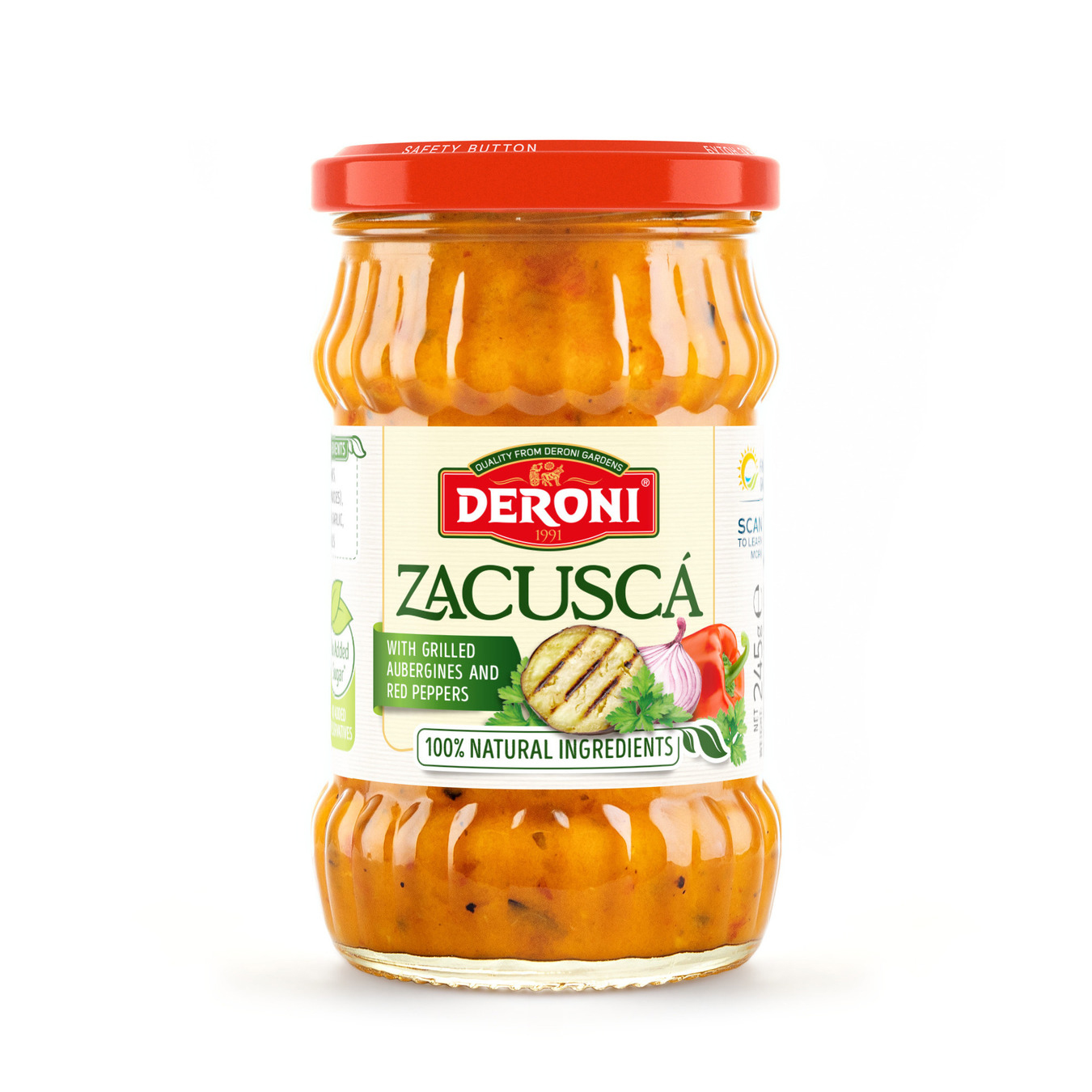 Deroni appetizer with grilled eggplant and red pepper 245g