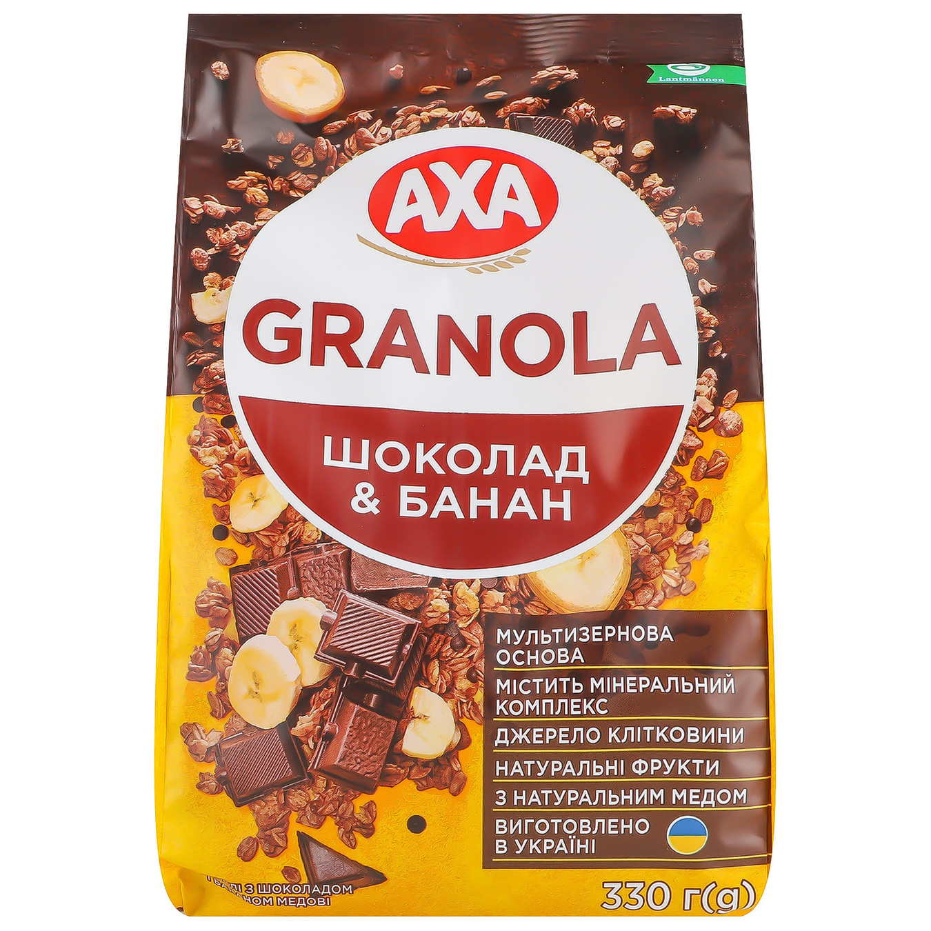 Мюслі AXA шоколад і банан 330г