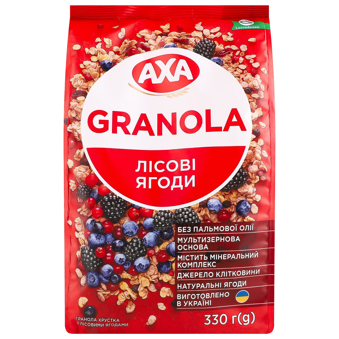 Akha crunchy granola with wild berries 330g