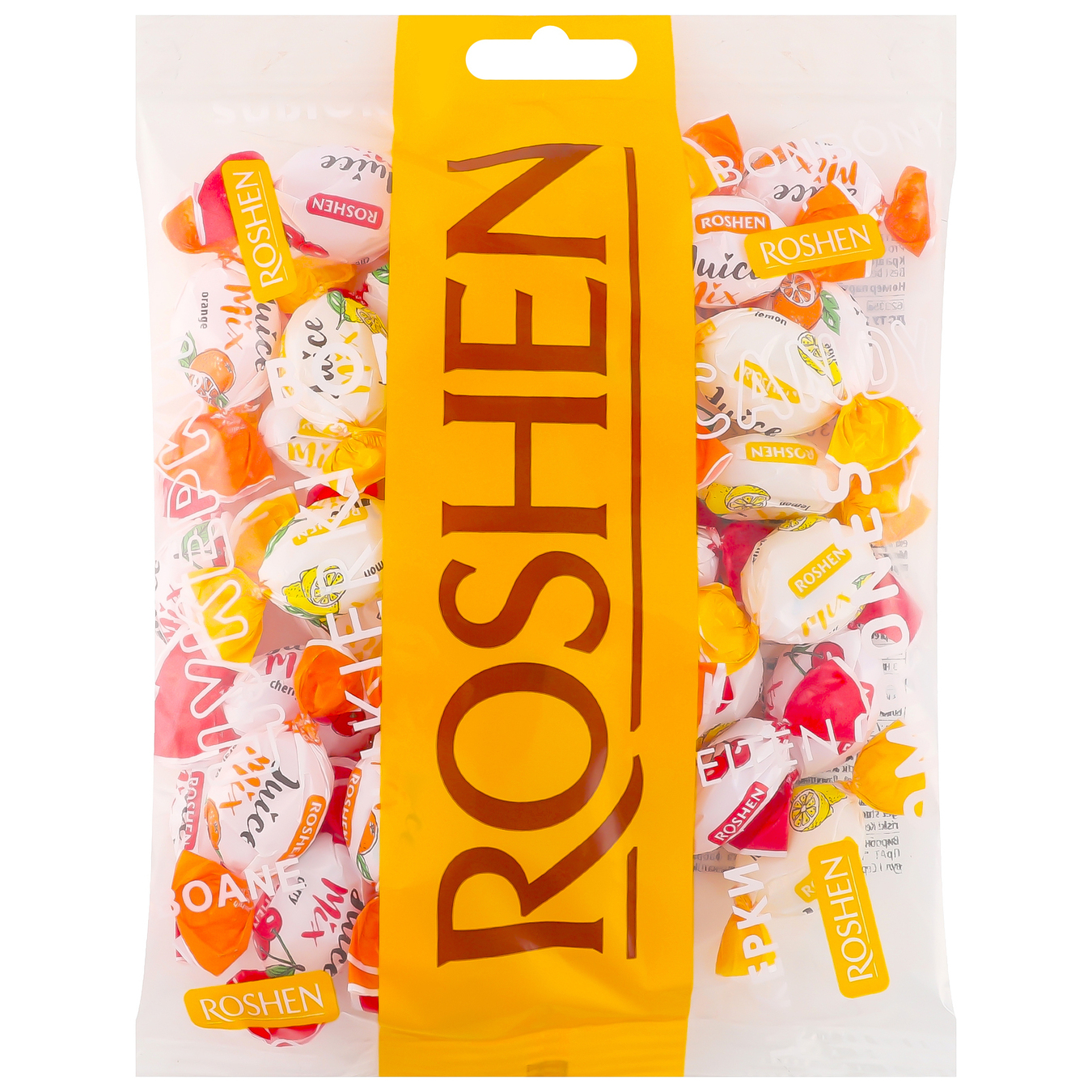 Roshen Juice Mix candy with fruit and berry filling 200g