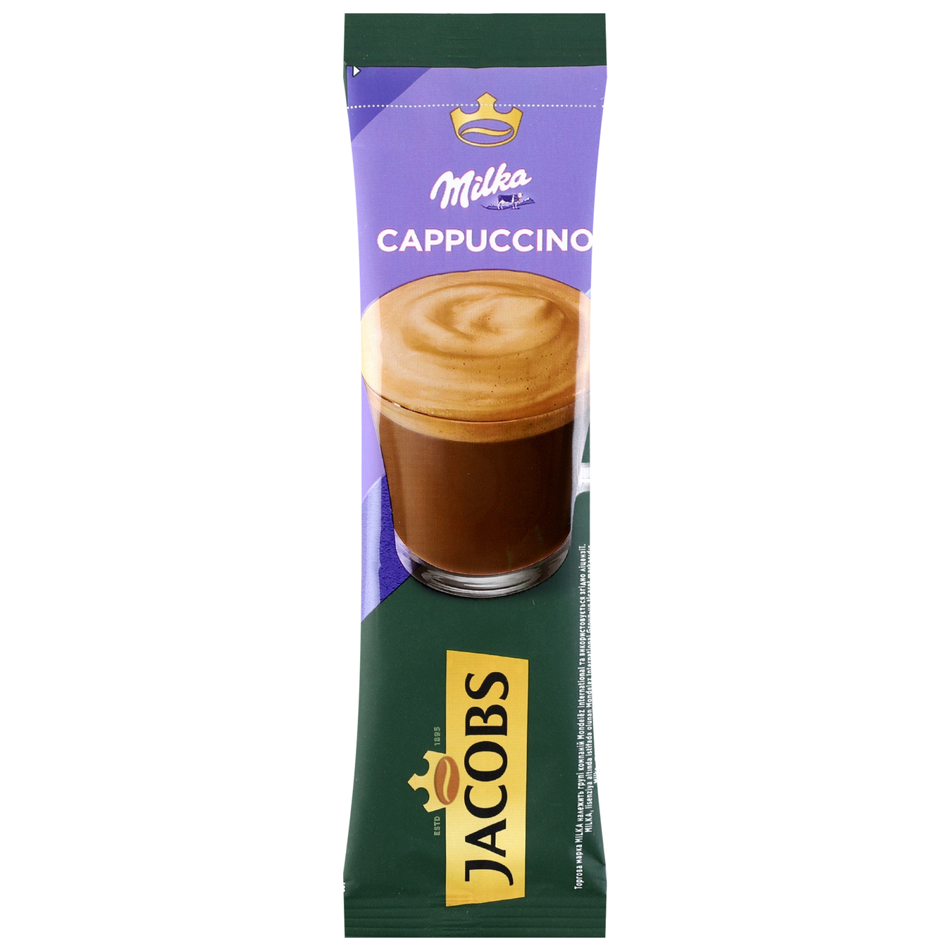 Напиток кофейный Jacobs Milka Cappuccino растворимый 18г