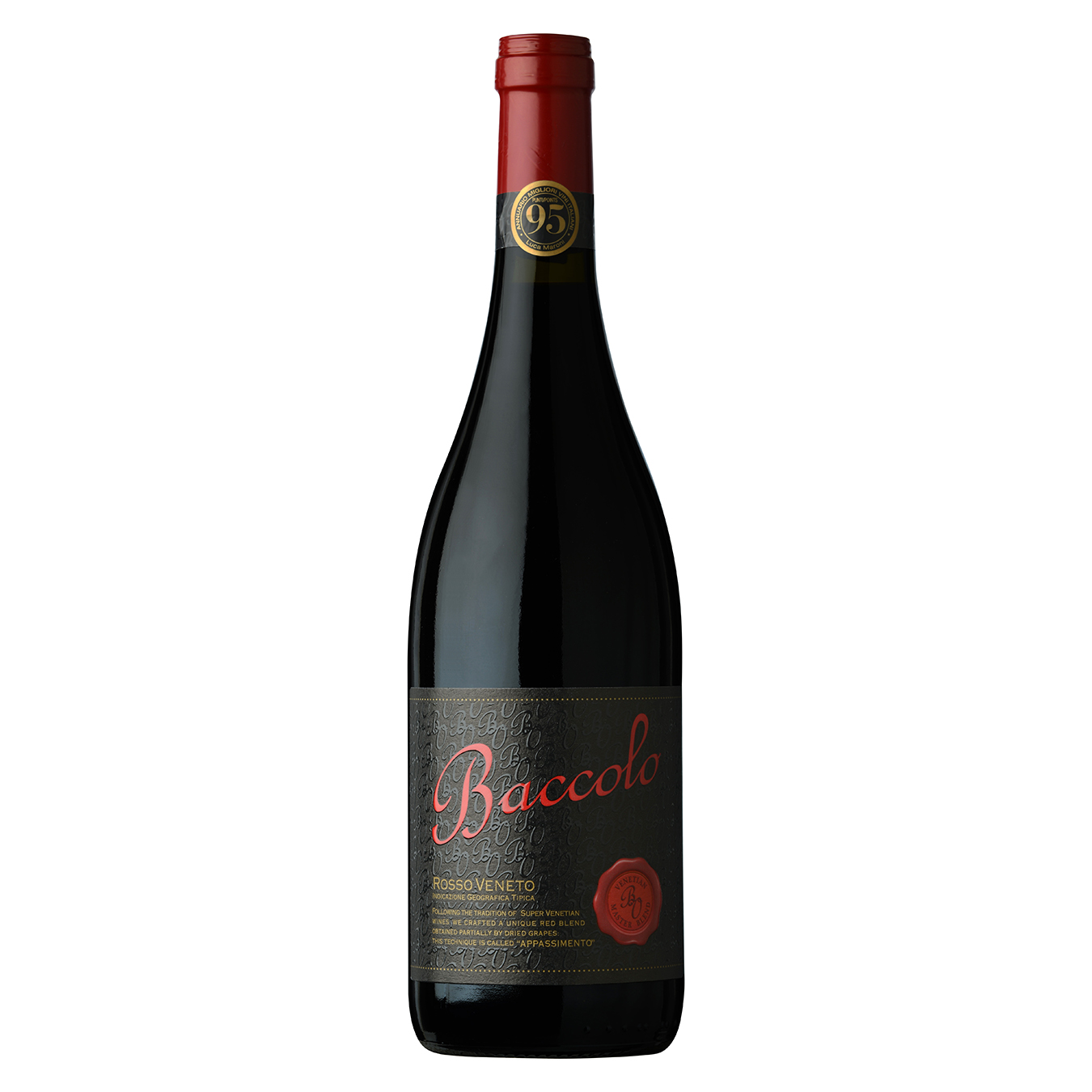 Вино Baccolo Rosso Veneto IGT красное полусухое 13,5% 0,75л