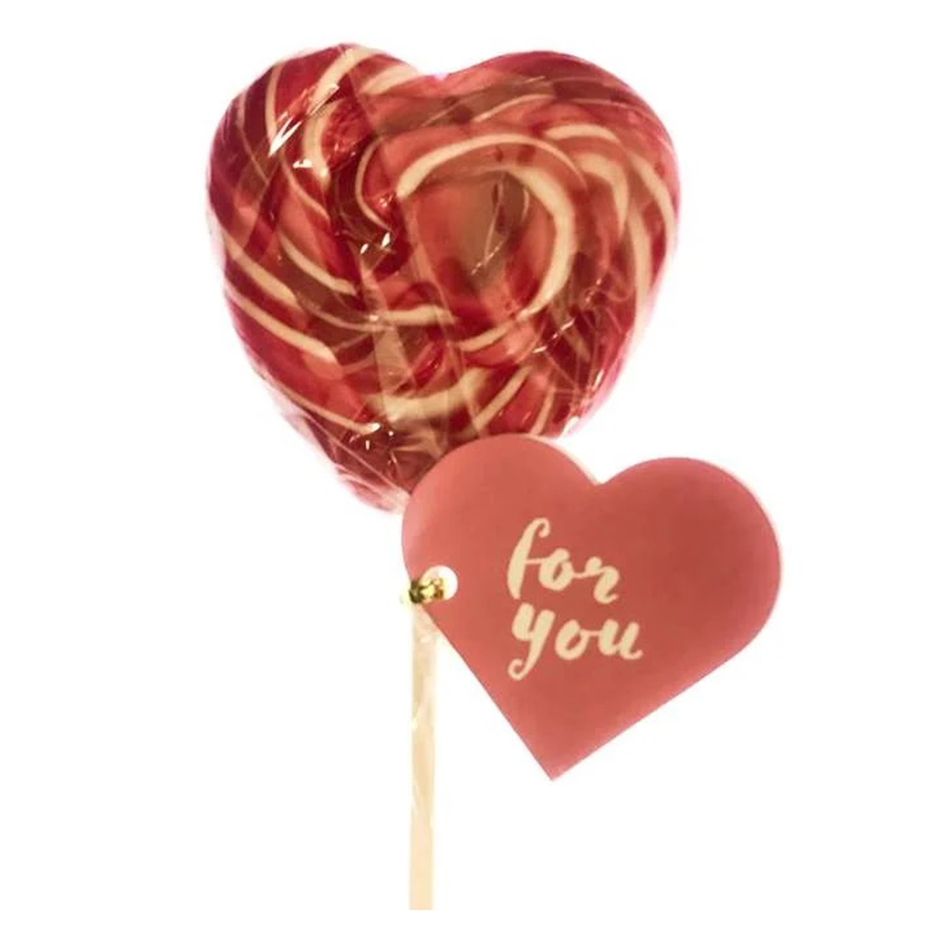 Lollipop Becky's Heart on a stick 50g