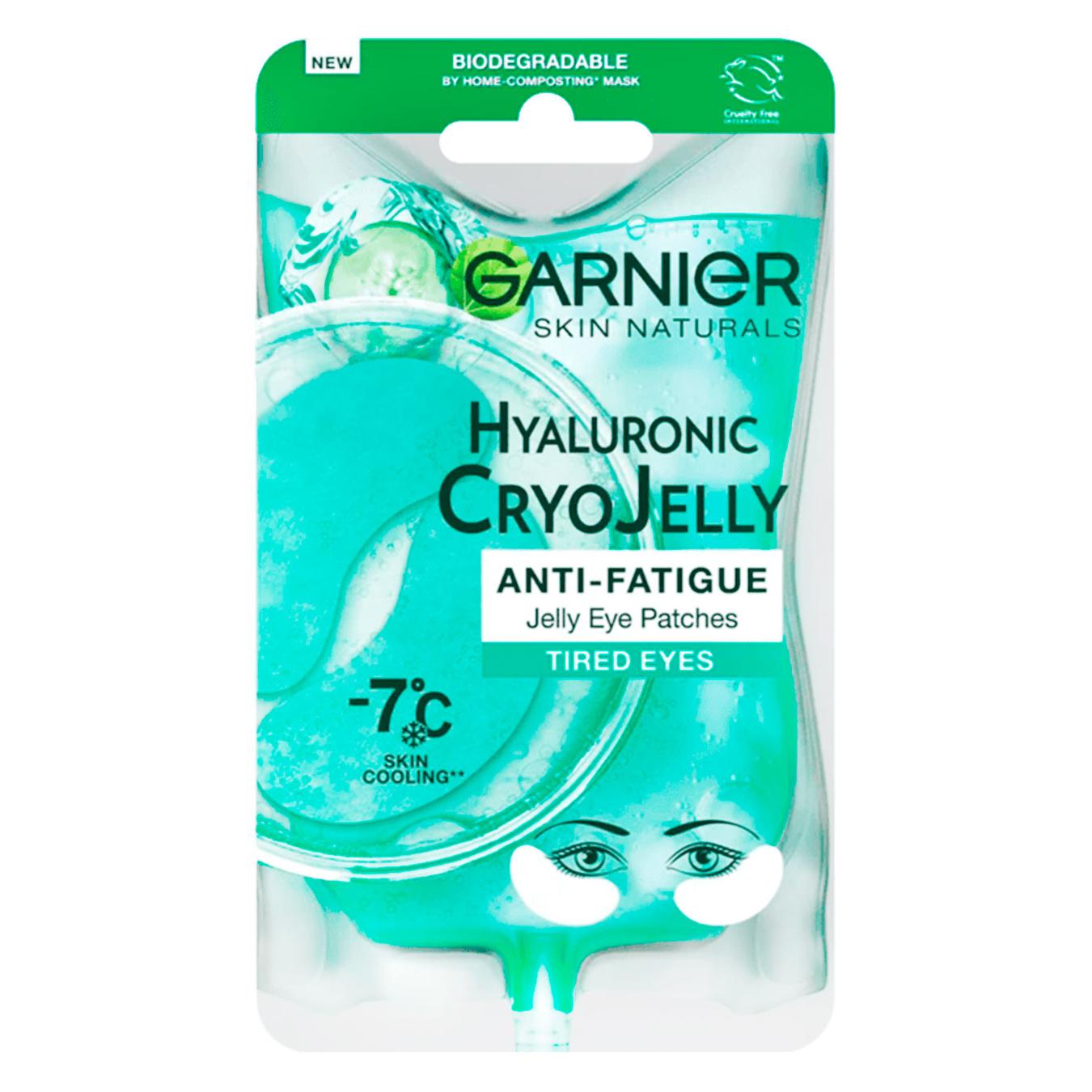 Garnier skin naturals fabric hyaluronic gel patches with a cooling and moisturizing effect 5g