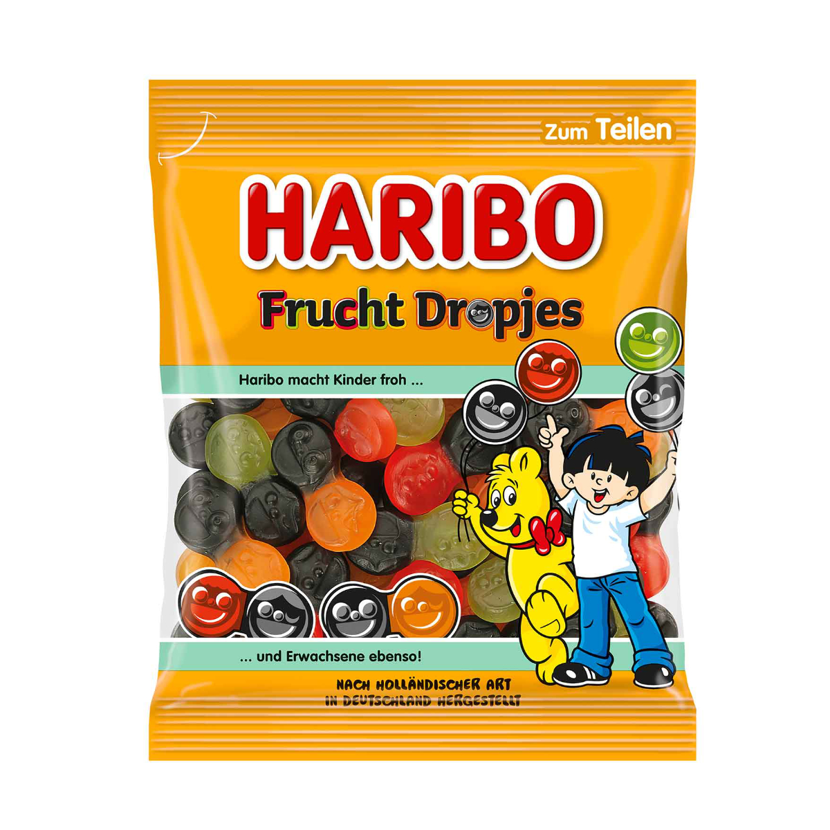 Конфеты Haribo жевательные фруктовые капли 160г