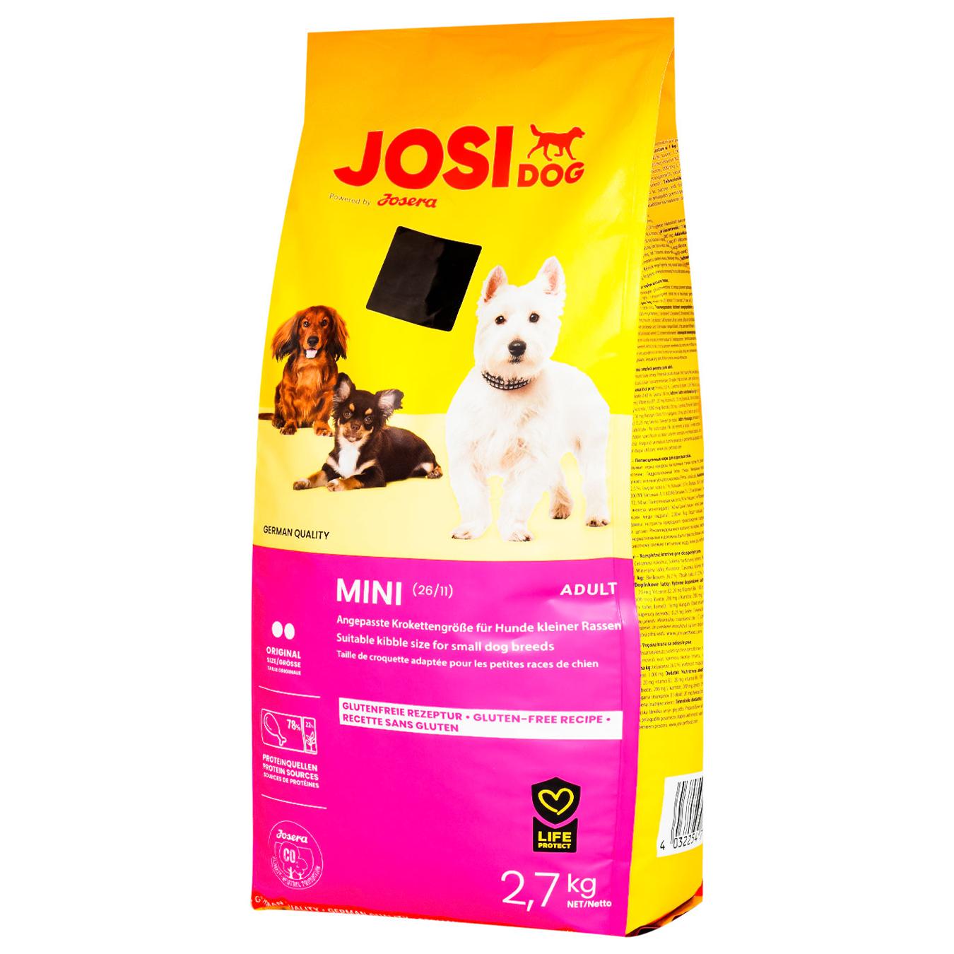 Корм для собак Josidog малих порід сухий 2,7кг