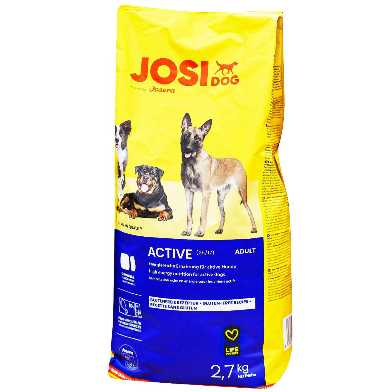 Food for dogs Josidog active dry 2.7 kg