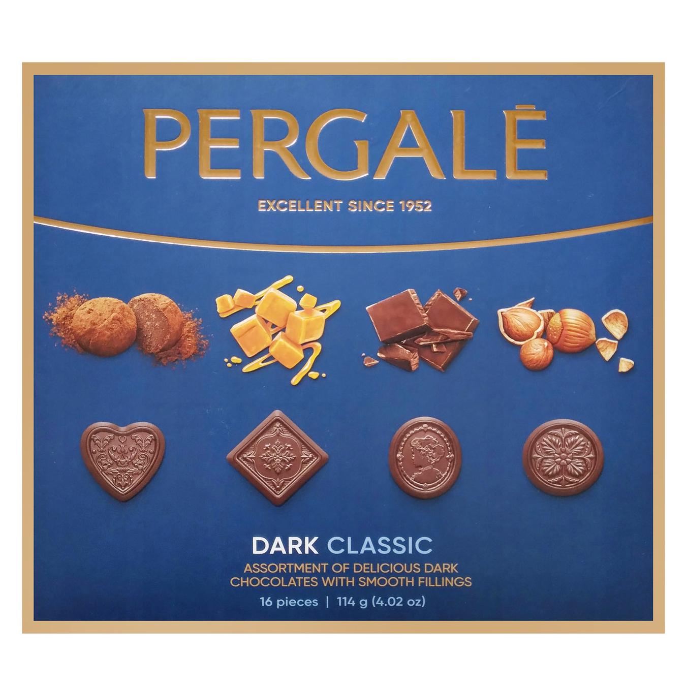 Candies Pergale Classic from dark chocolate 114g