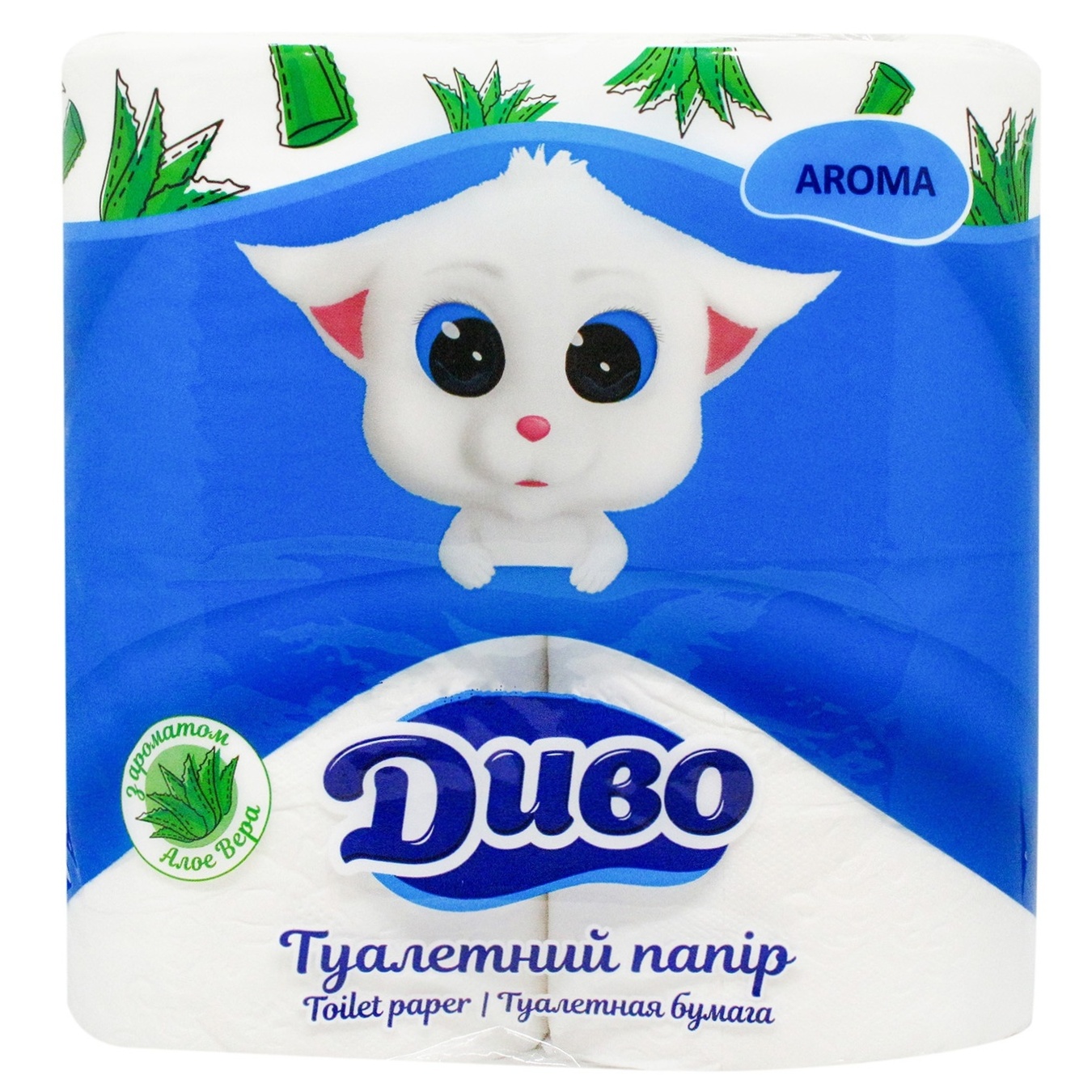 Toilet paper Divo cellulose two-layer 4 rolls