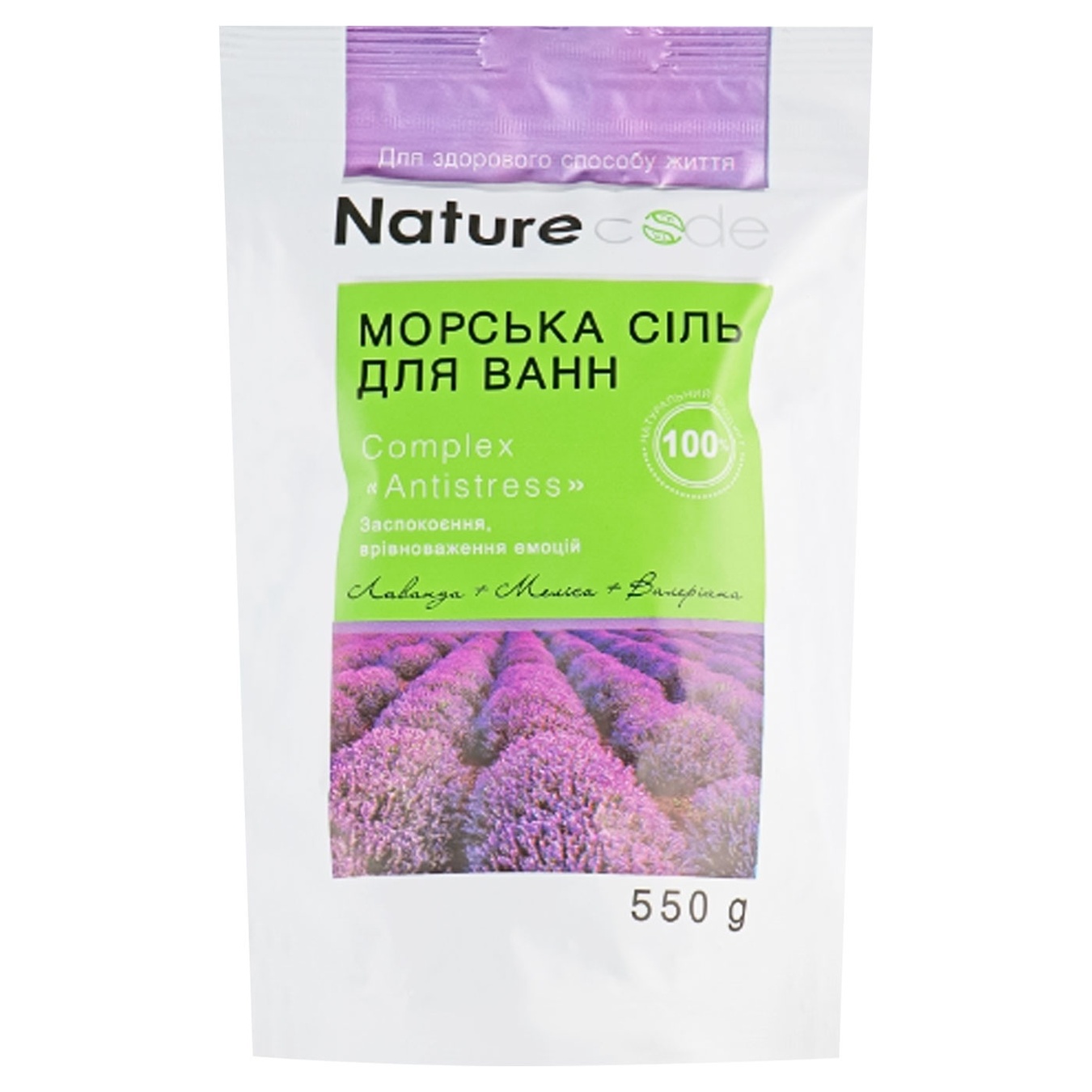 Bath salt Nature Code anti stress 550g