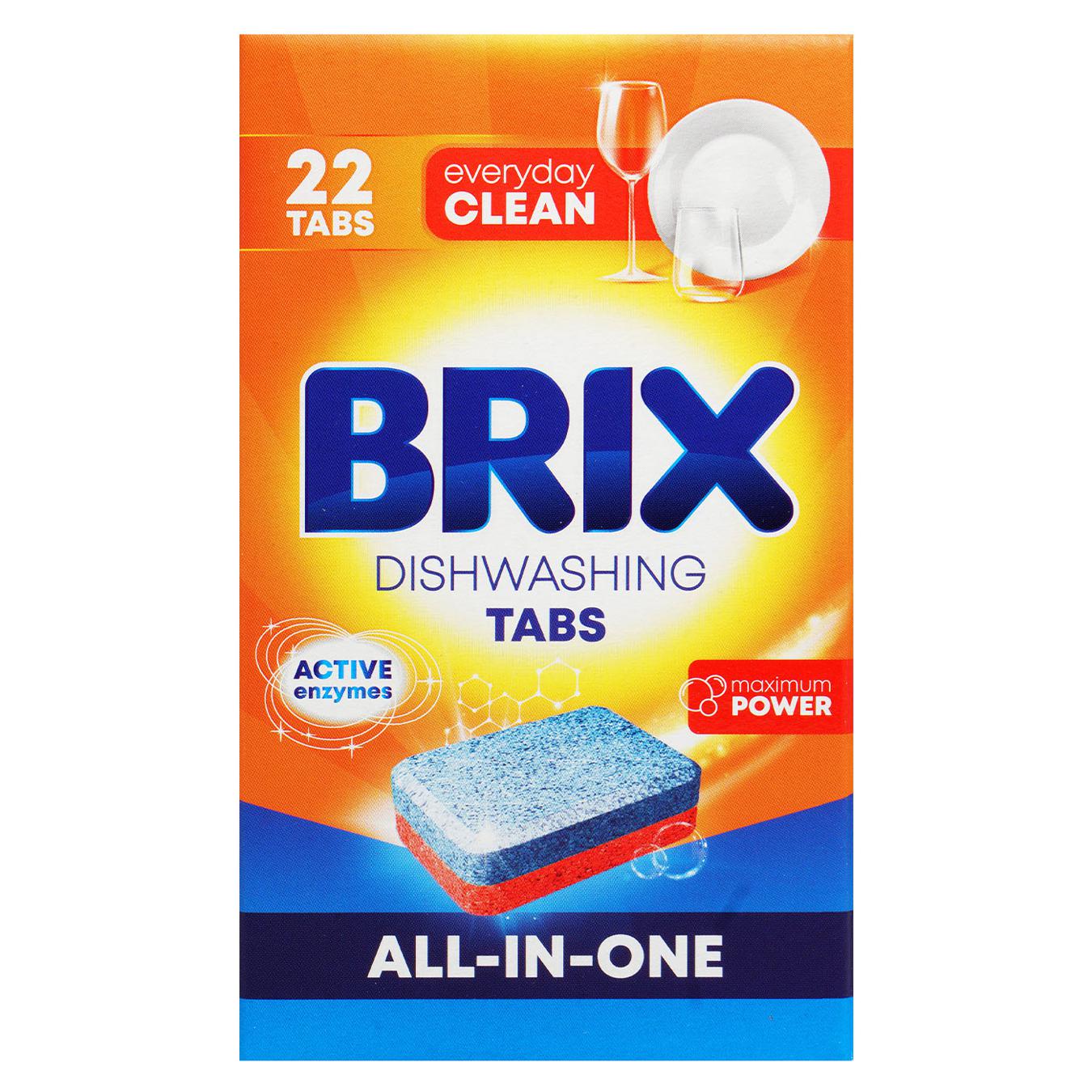 Brix All in One tablets for dishwashers 22 pcs