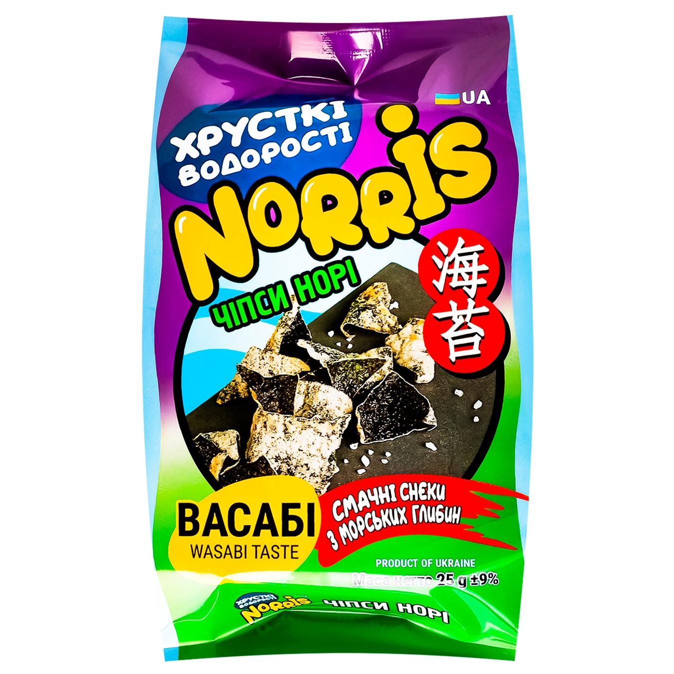 Norris nori chips with wasabi 25g