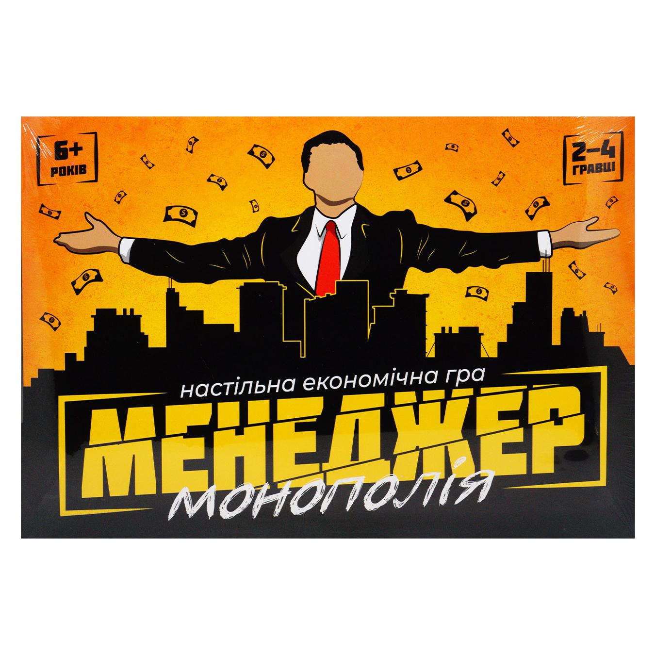Гра настільна Strateg Менеджер розважальна економічна українською мовою