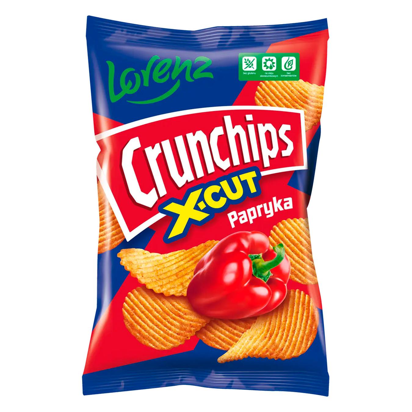 Lorenz x-cut potato chips with paprika flavor 140g