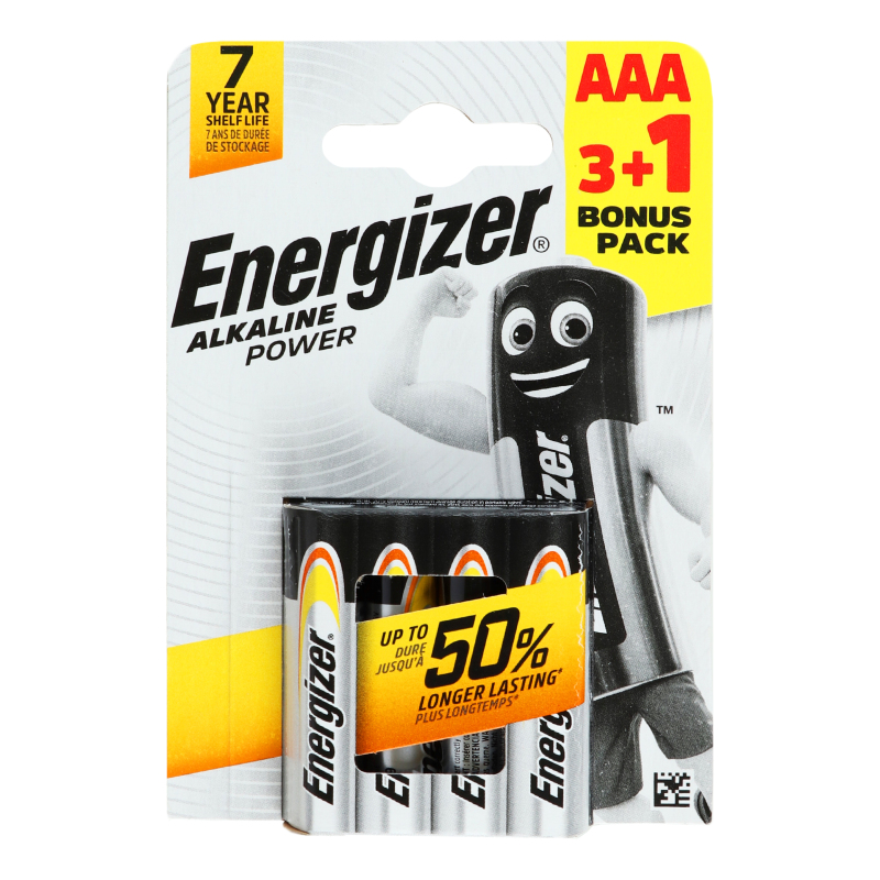 Battery ENERGIZER alkaline blister AAA 4 pcs