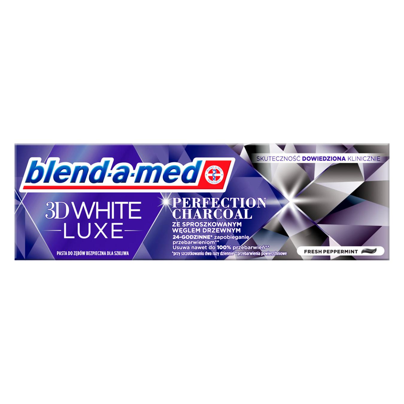Зубна паста Blend-a-Med 3D White luxe довершеність вугілля з вугільним порошком 75мл