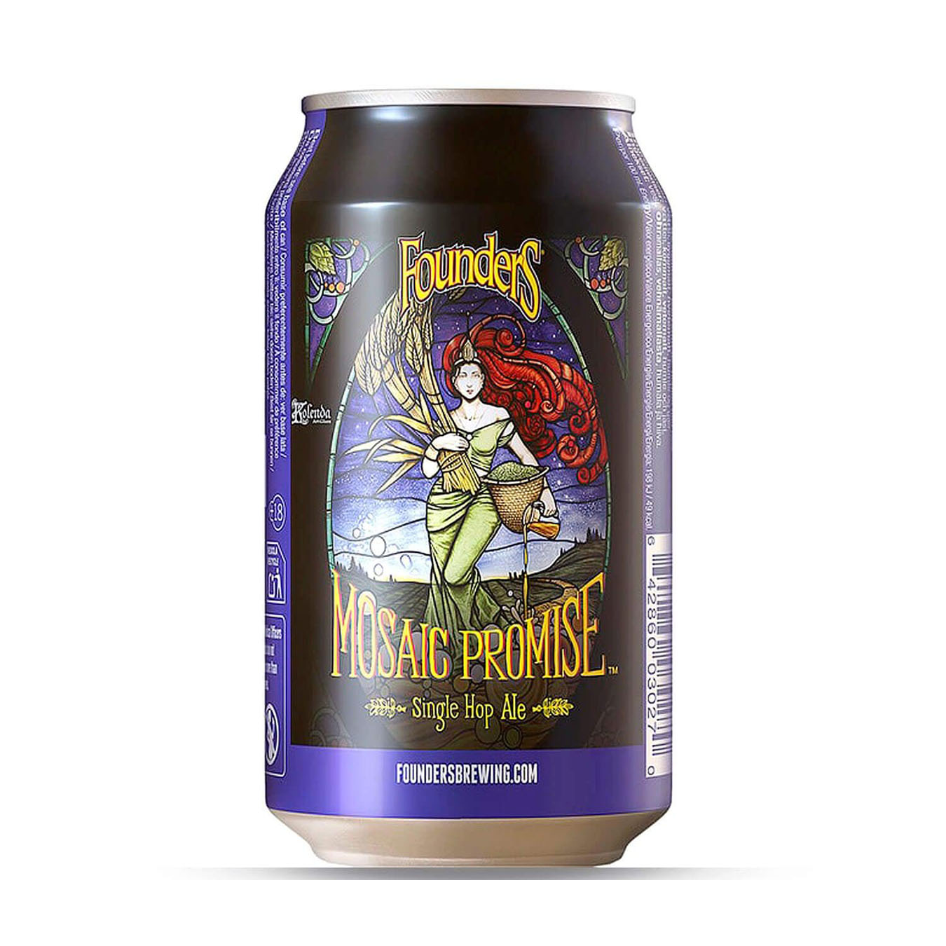 Half-dark unfiltered beer Founders Mosaic Promise 5.5% 0.33l iron can