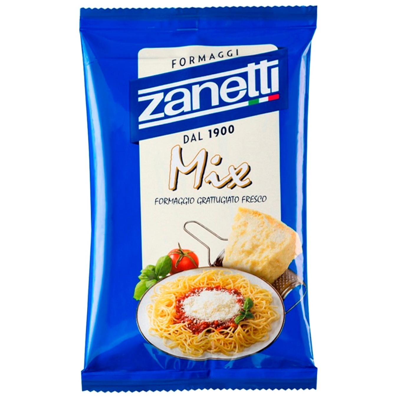 Hard cheese Zanetti grated mix 32% 100g
