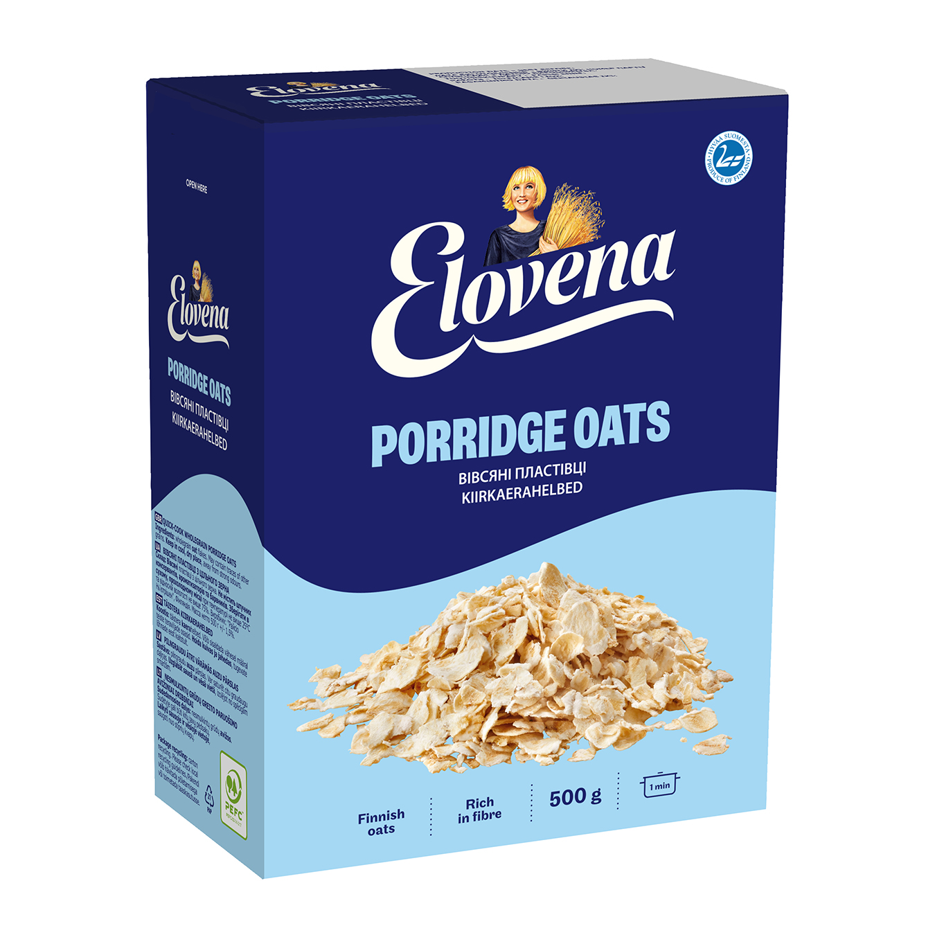 Oat flakes Elovena quick-cooking 500g