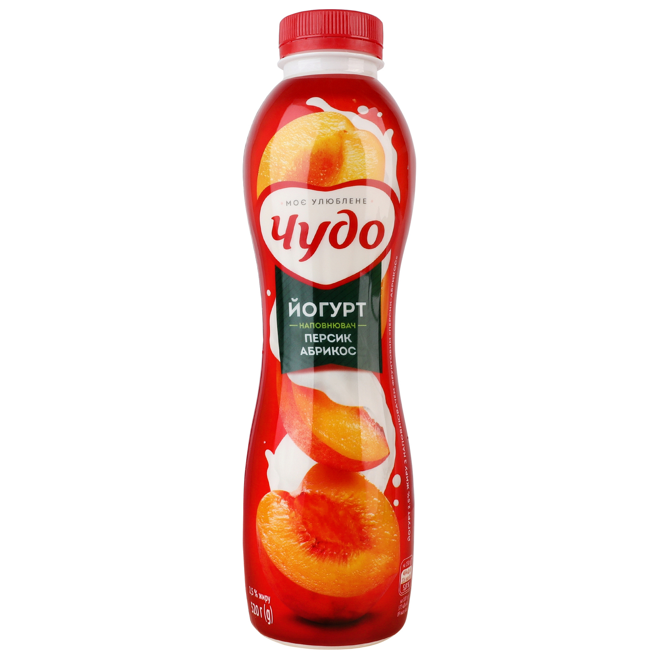 Yoghurt Chudo Peach-apricot 2.5% 520g
