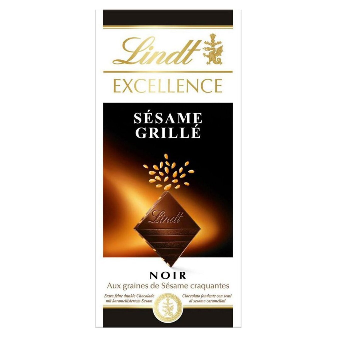 Lindt Excellence dark chocolate with sesame 100g