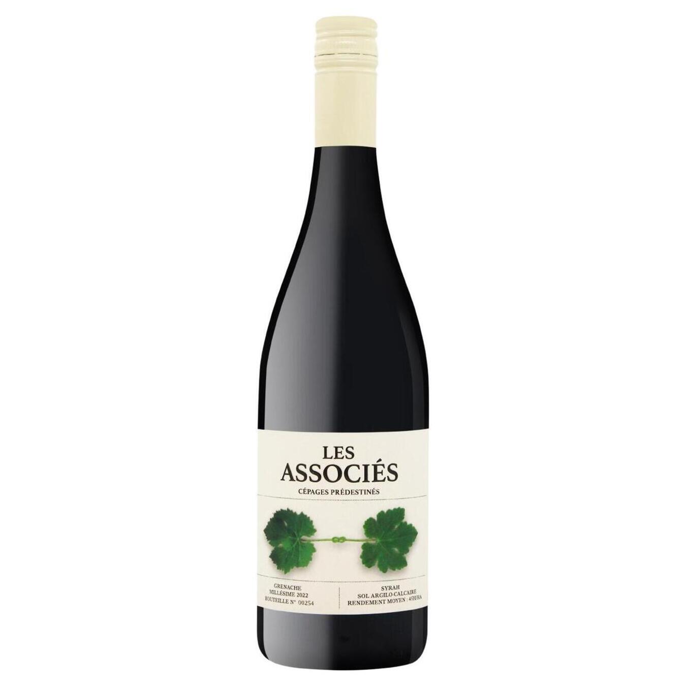 Вино Les Associes Grenache красное полусухое 13% 0,75л