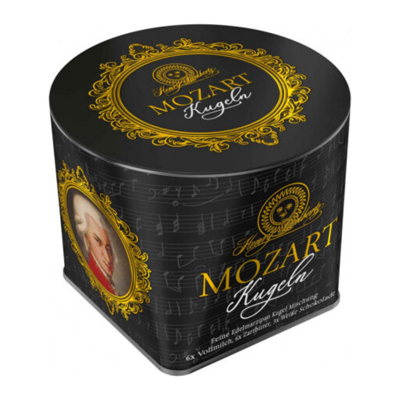 Candies Mozart praline mix in a tin box 300g