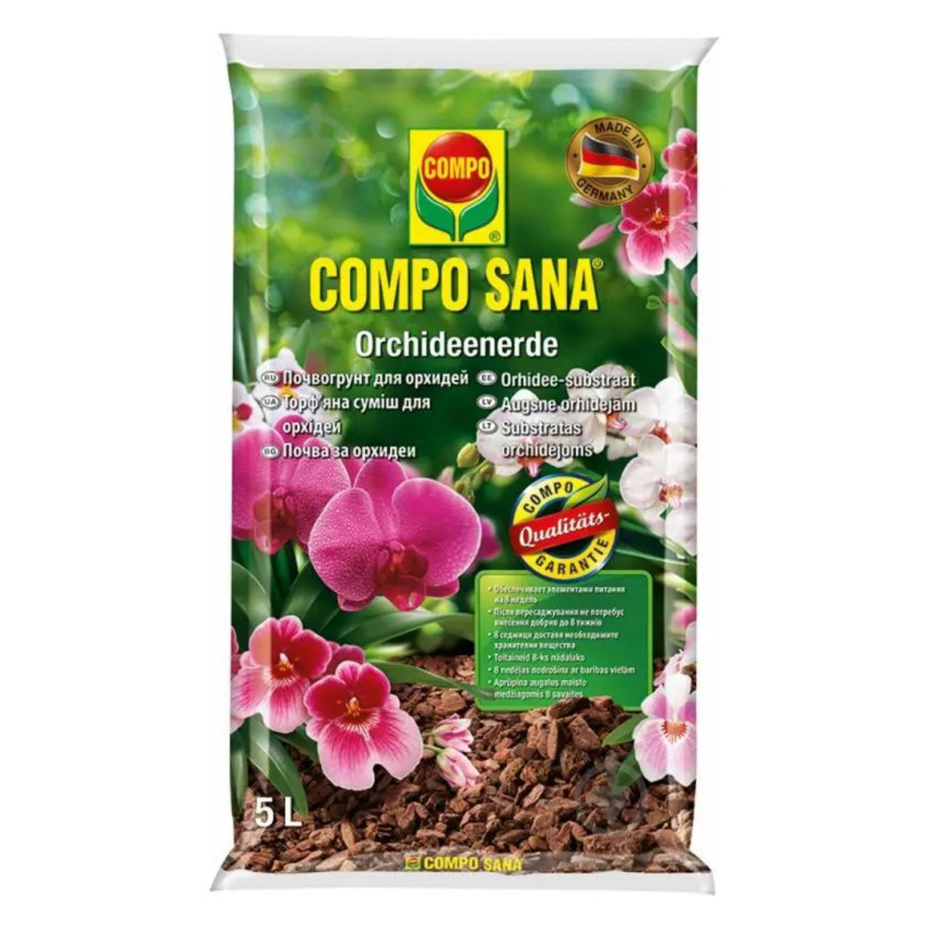 Peat mixture Compo Sana for orchids 5 l