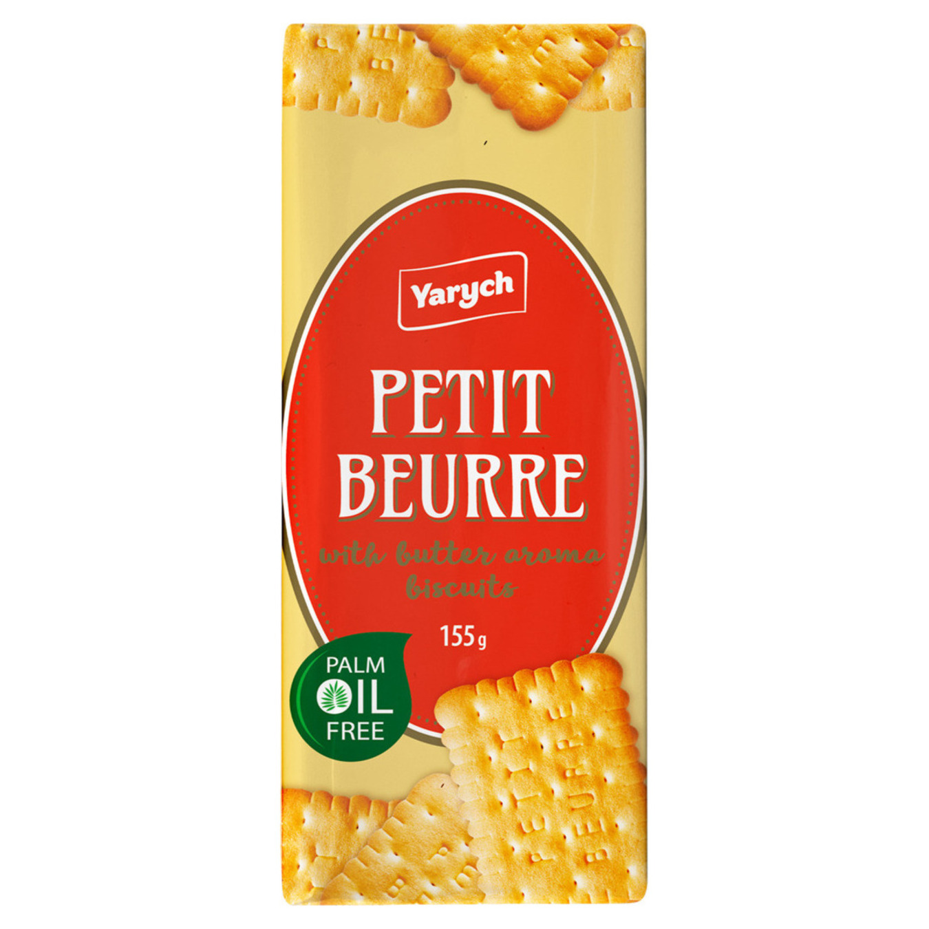Печиво Yarych затяжне petit beurre з ароматом масла 155г 4