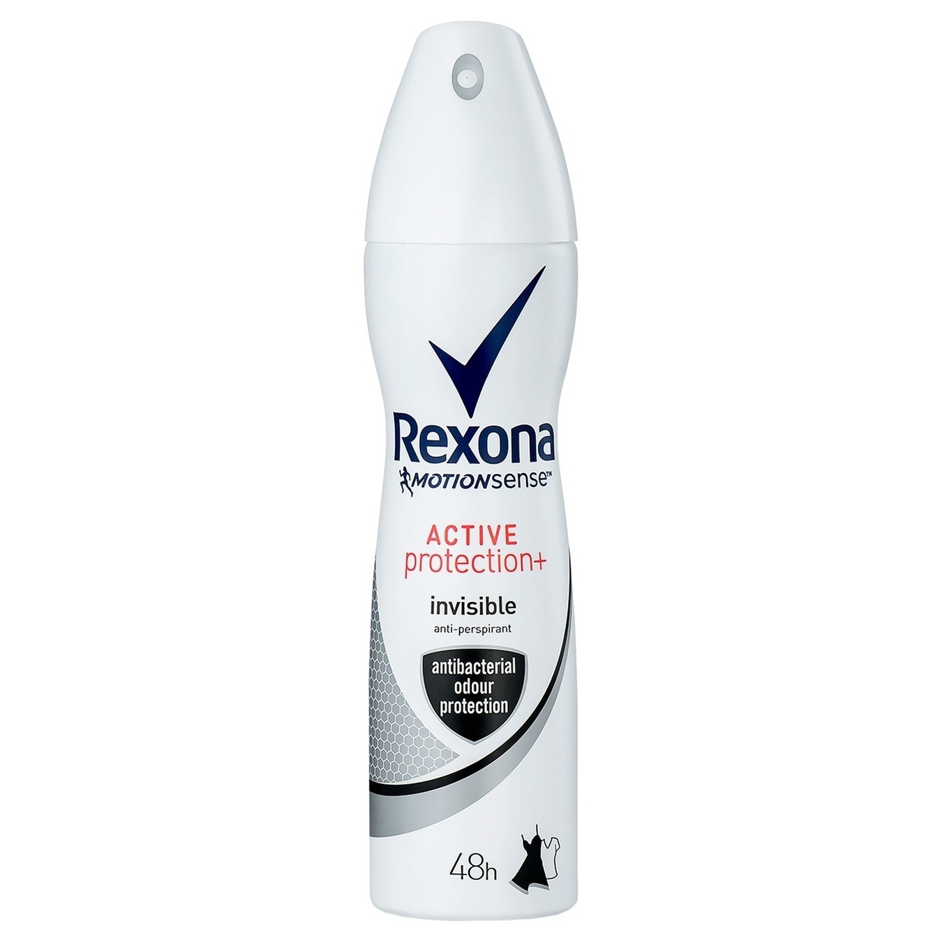 Antiperspirant Rexona aerosol for women antibacterial and invisible on black and white 150 ml