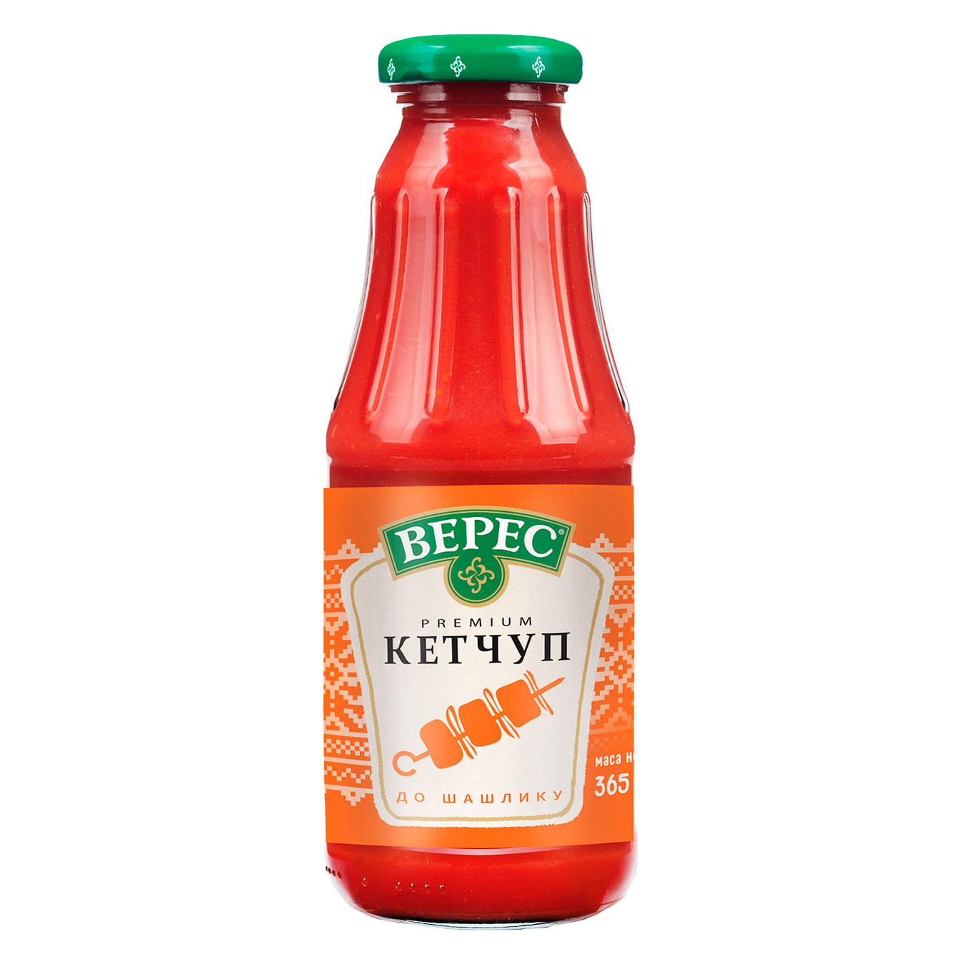 Ketchup Veres for barbecue Premium 365g glass