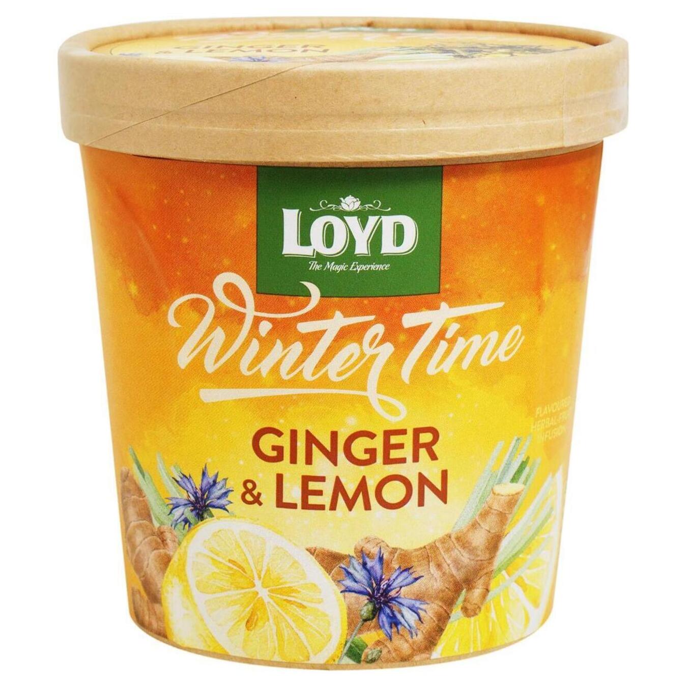 Чай фруктовый Loyd Winter Time со вкусом имбиря и лимона 50г.