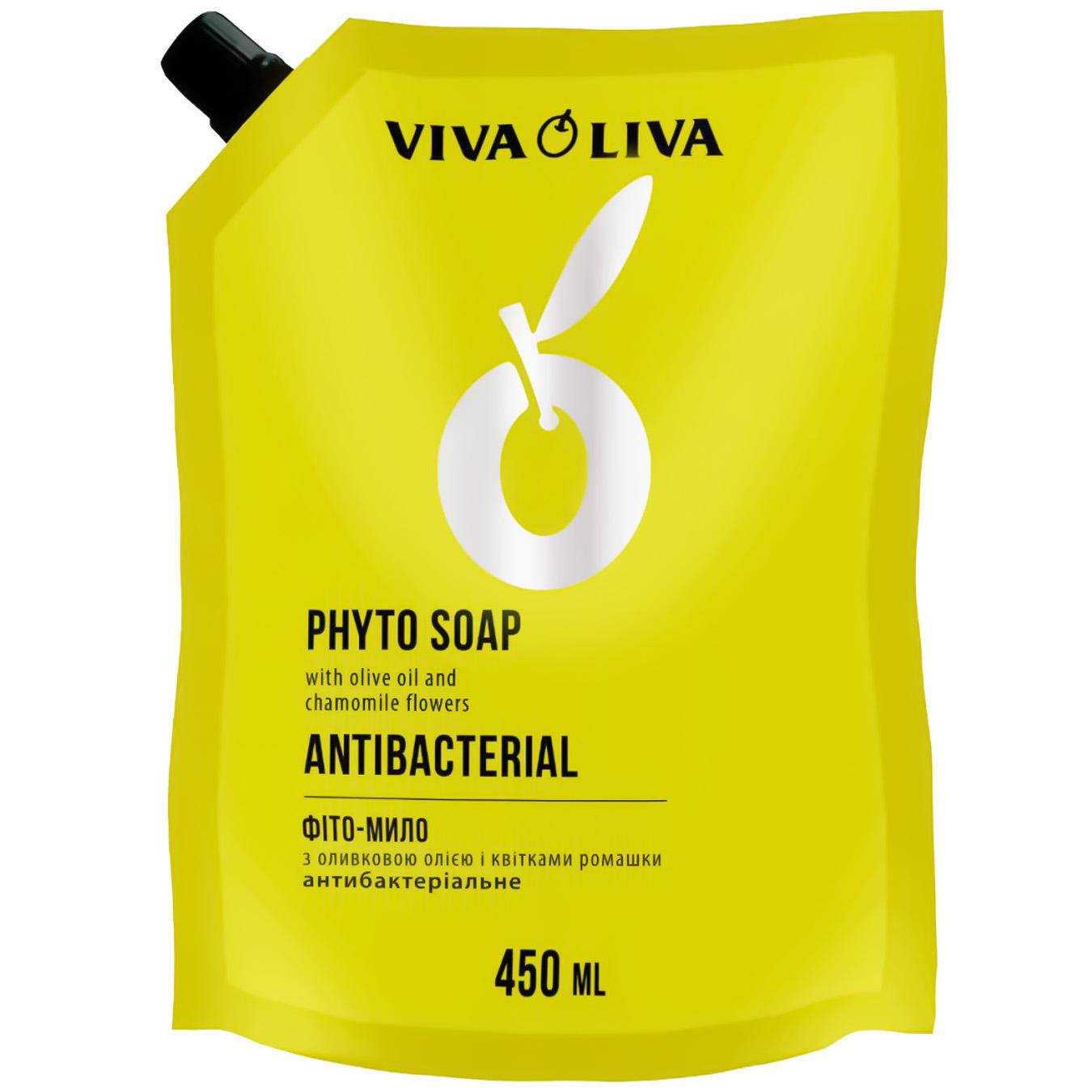 Phyto-soap Viva oliva duo-pack liquid antibacterial 450 ml