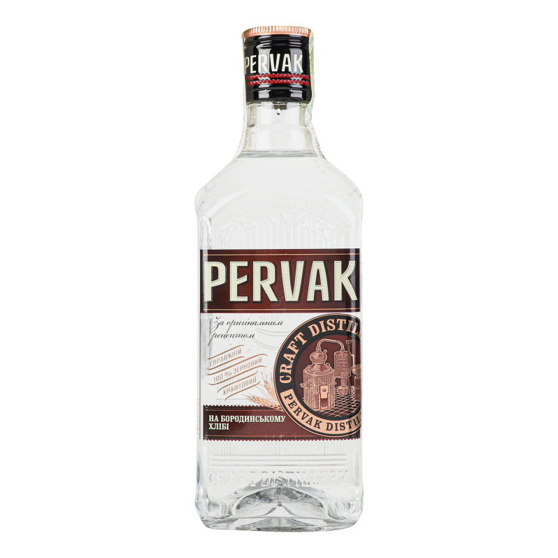 Pervak vodka on Borodinsky bread 40% 0.5 l