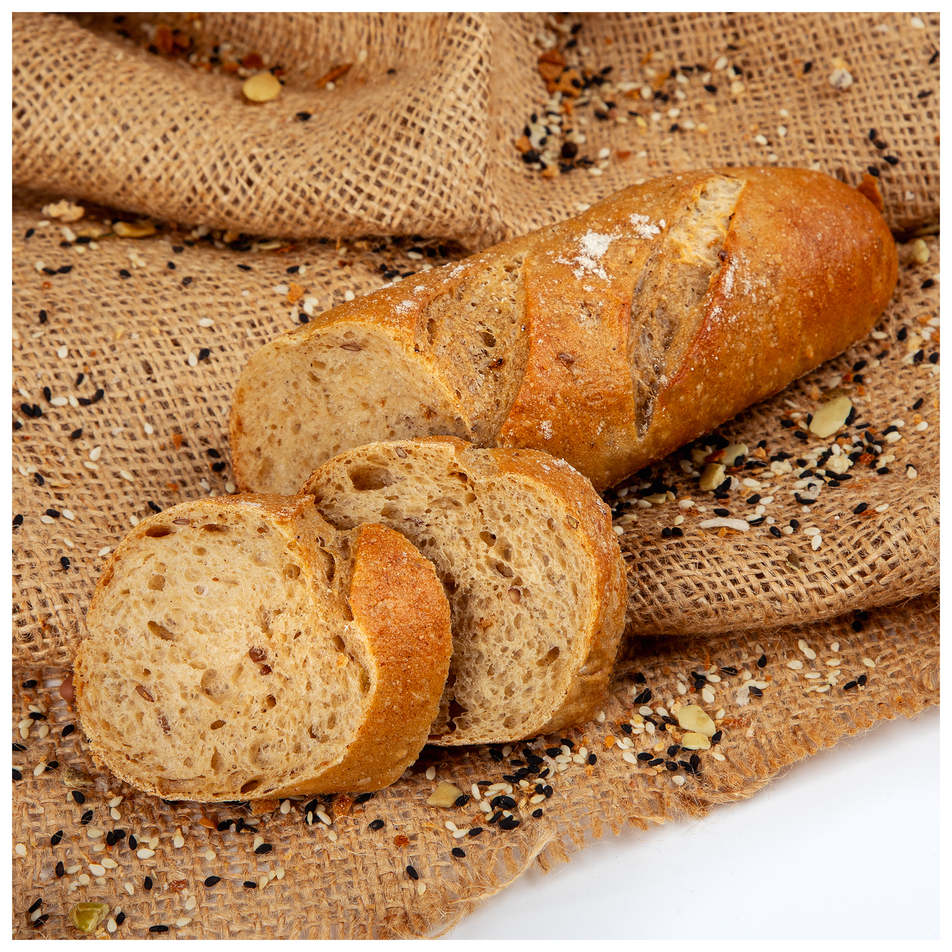 Buckwheat mini baguette on sourdough 100g 2