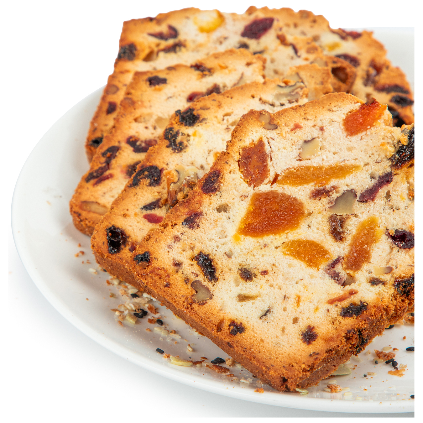Cake with dried fruits