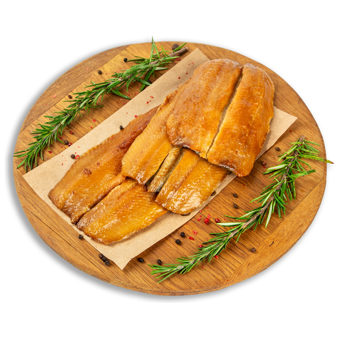 Cold smoked herring fillet