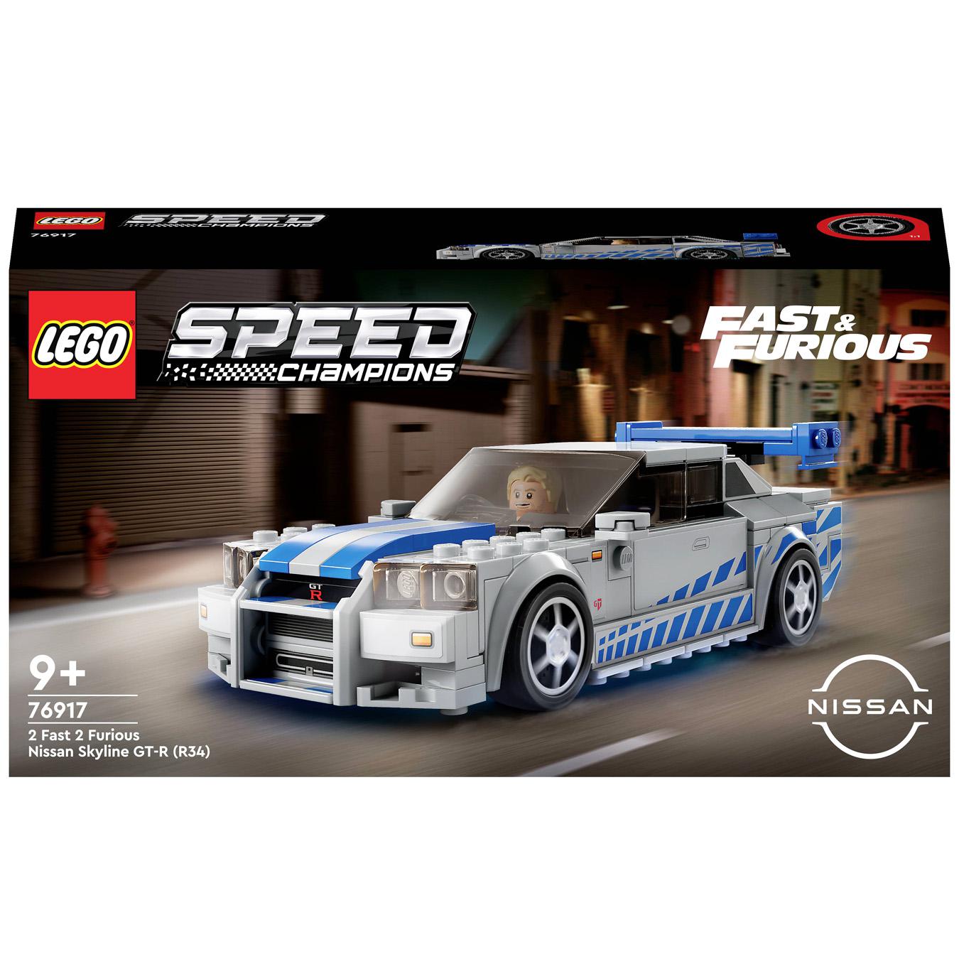 Конструктор LEGO Спид Чемпионс 76917 «Двойной форсаж» Nissan Skylвe GT-R (R34)